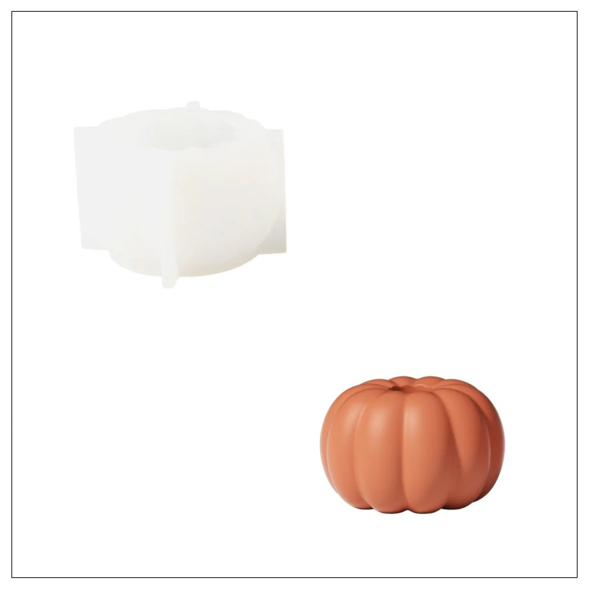 Chubby Pumpkin Candle Holder Silicone Mold Collection - Image 10