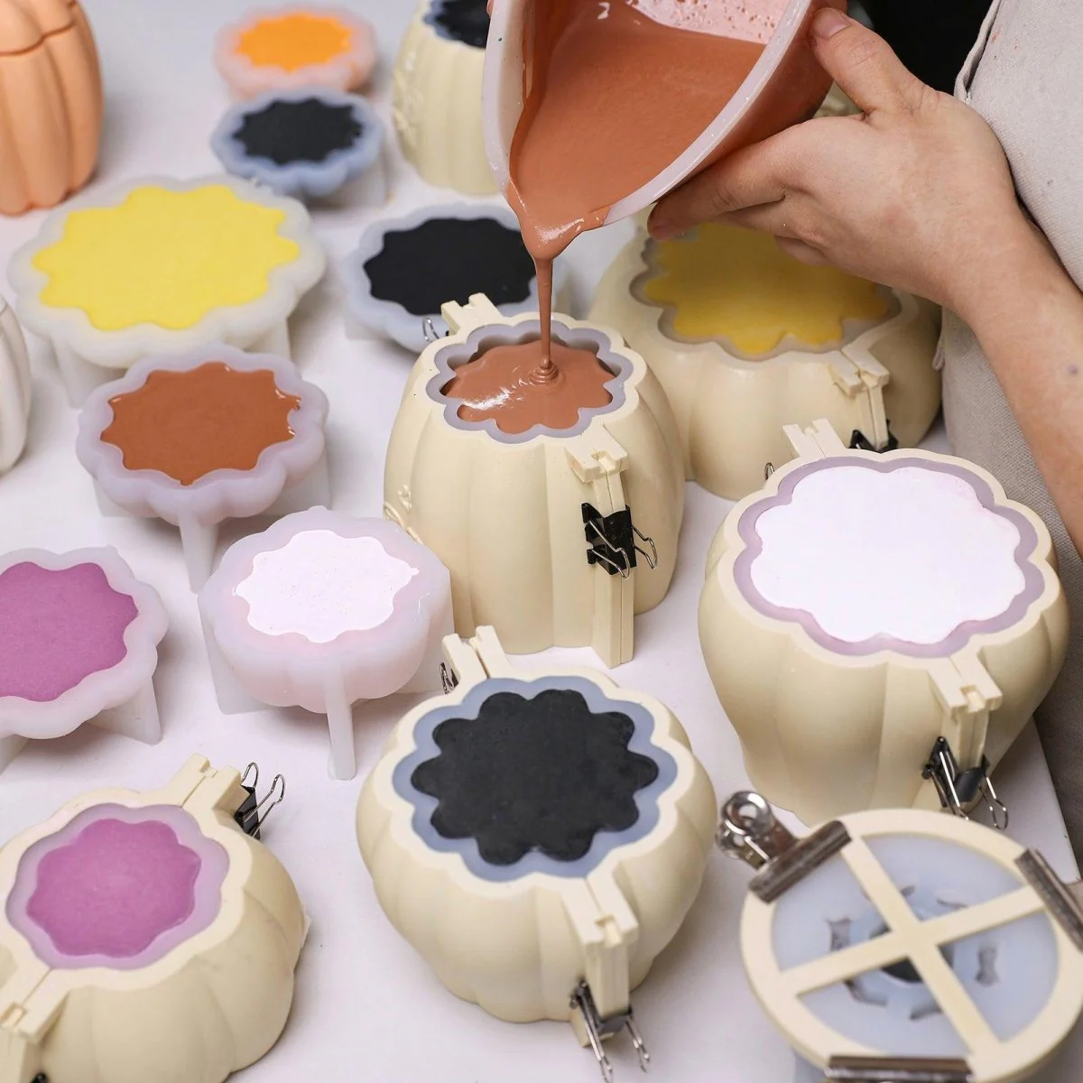 Classic Pumpkin Candle Jar Silicone Mold Collection - Image 3