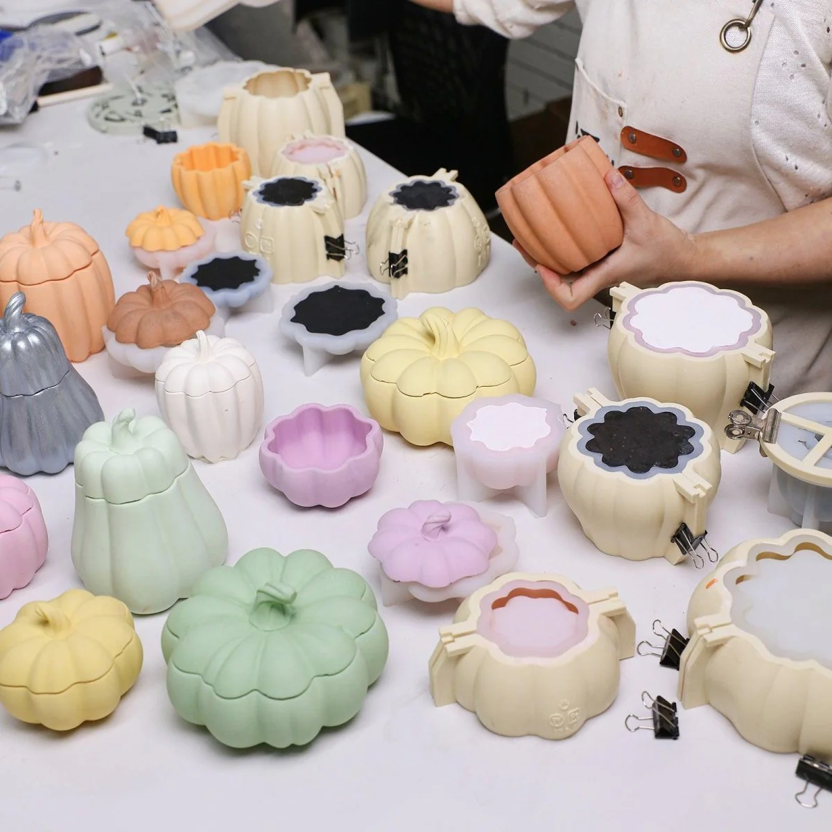 Classic Pumpkin Candle Jar Silicone Mold Collection - Image 4