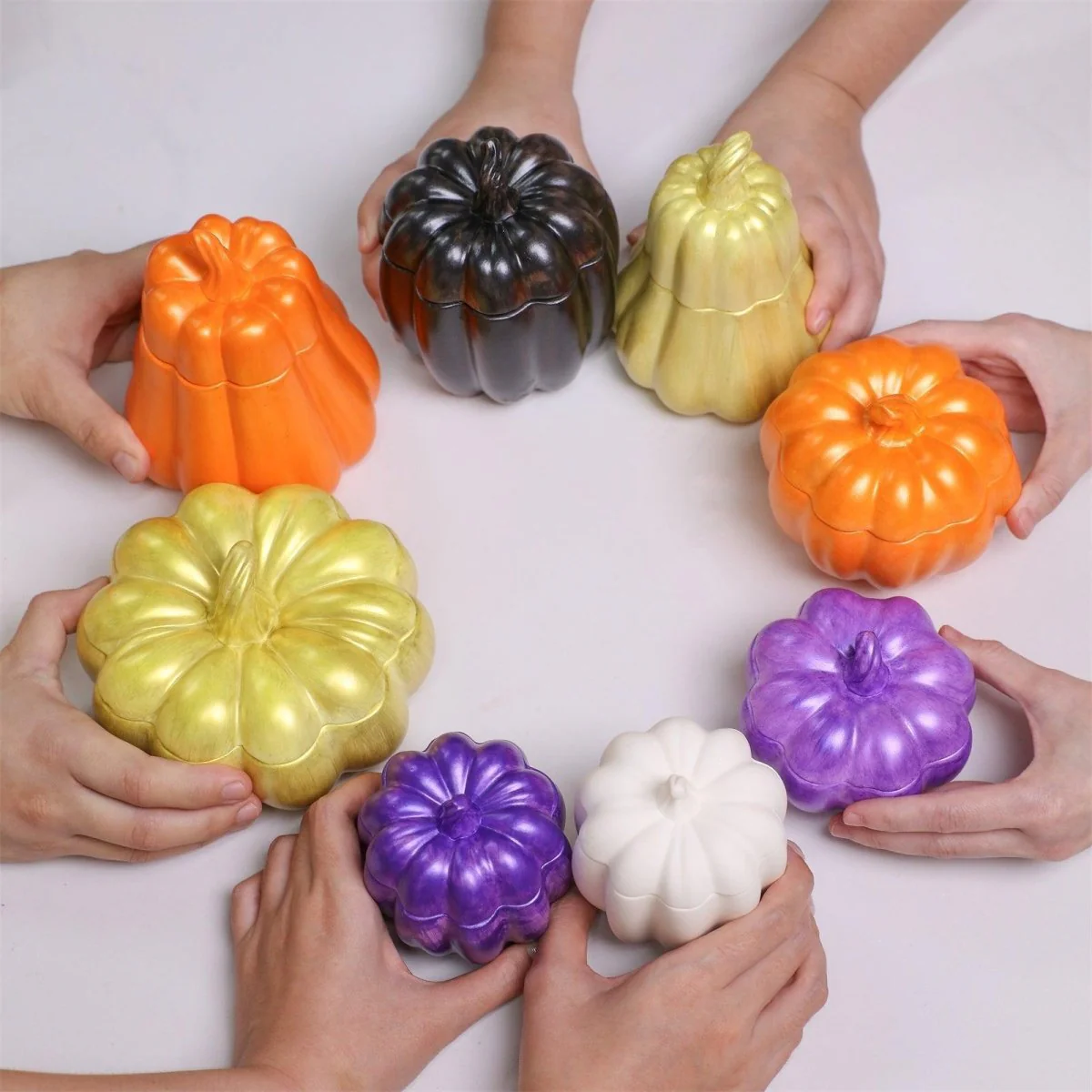 Classic Pumpkin Candle Jar Silicone Mold Collection - Image 6