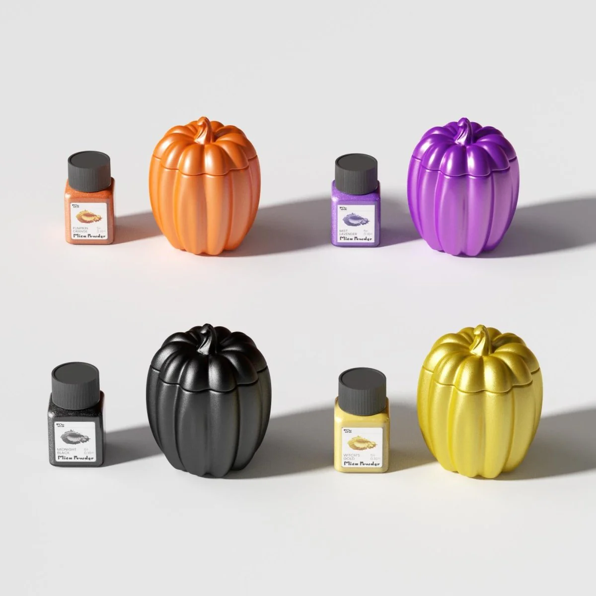 Classic Round Pumpkin Candle Jar Silicone Mold Collection - Image 8