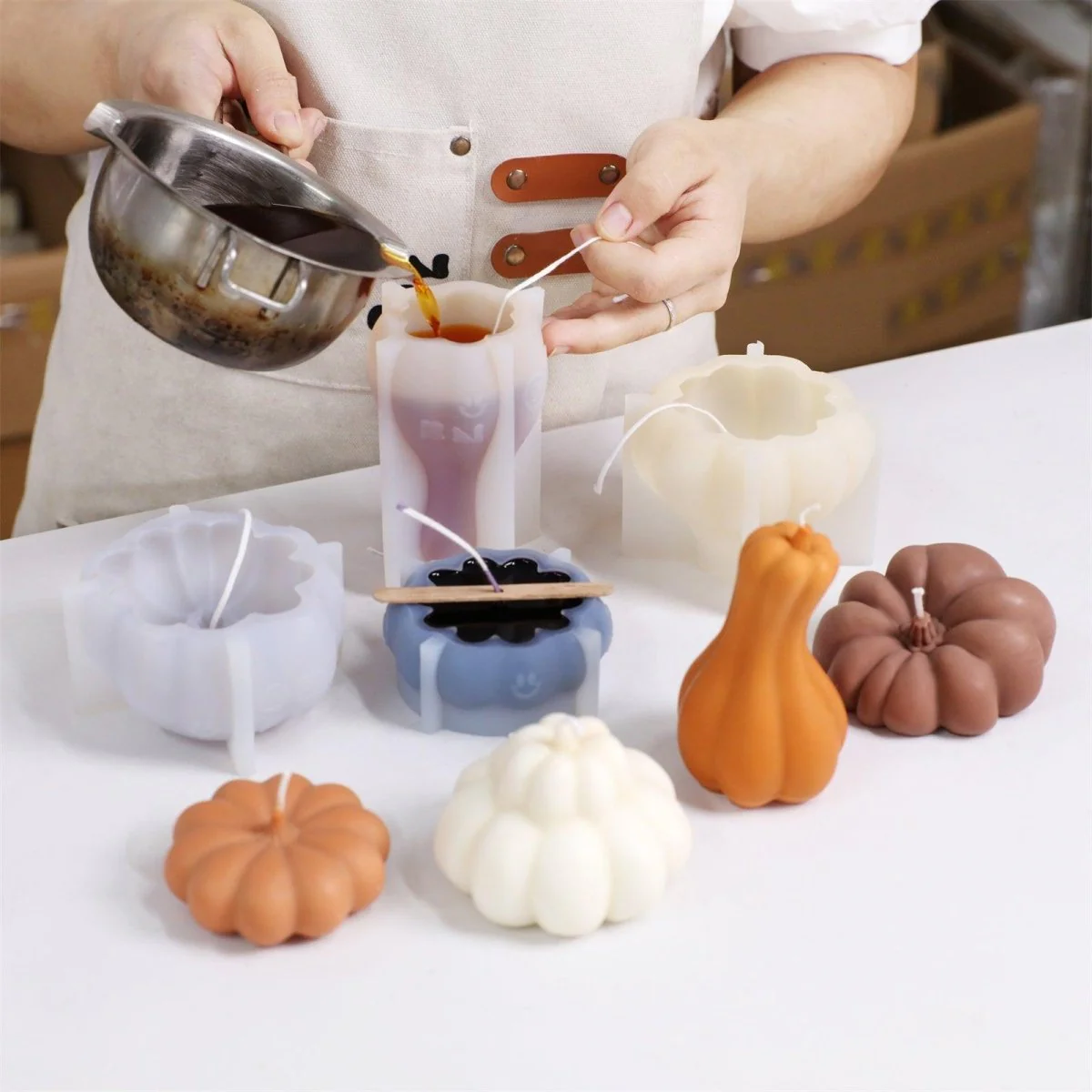Pumpkin Hour Candle Silicone Mold Collection - Image 4