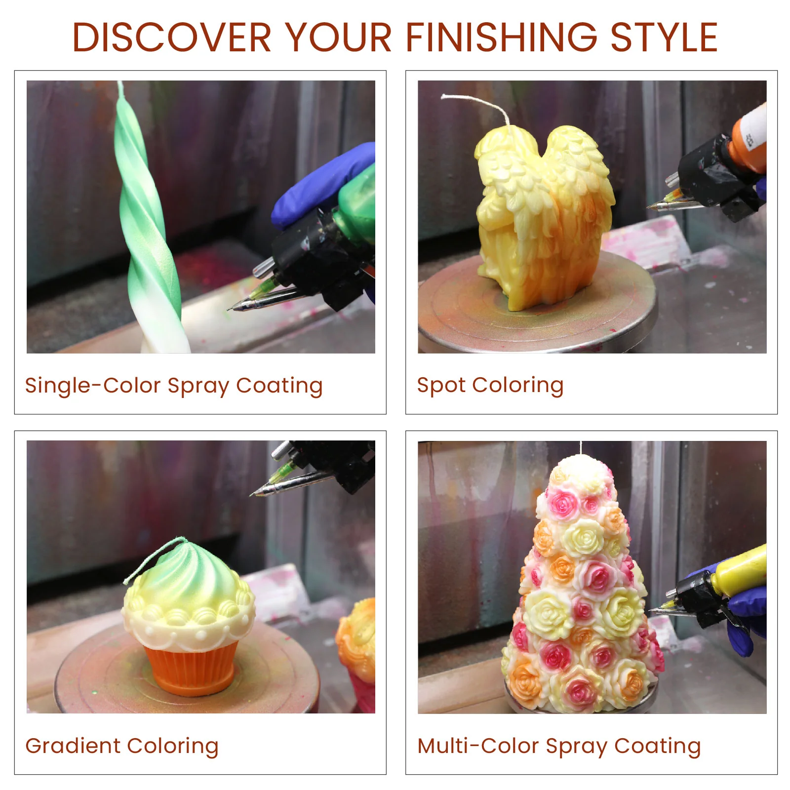 Refill Candle Lacquer for Airbrush - Spring Meadow Palette - Image 8