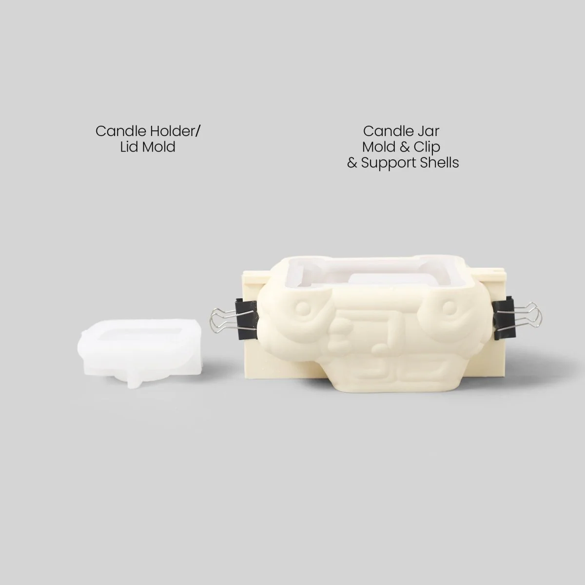 Retro-styled Car-Shaped Multi-Functional Candle Jar & Holder Silicone Mold - Image 10