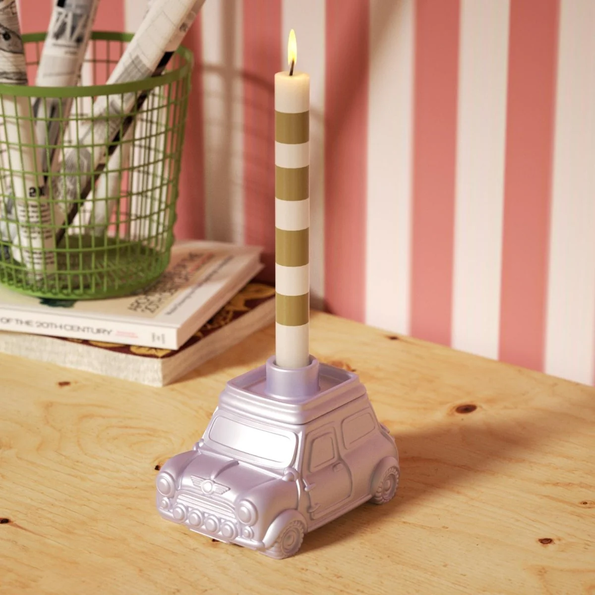 Retro-styled Car-Shaped Multi-Functional Candle Jar & Holder Silicone Mold - Image 4
