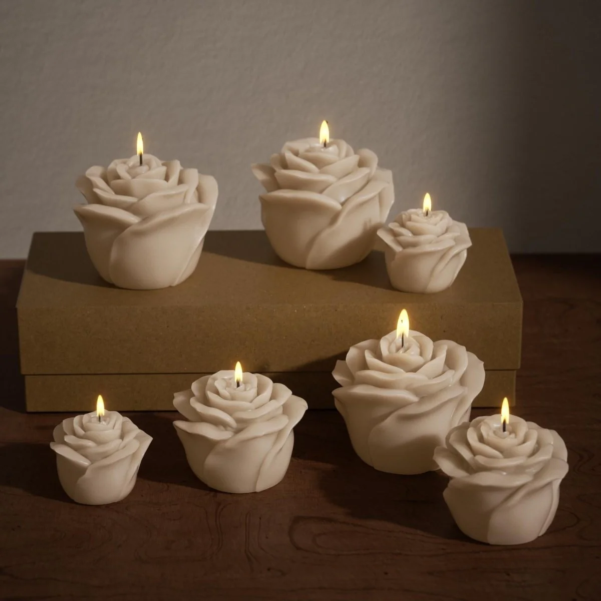 Rose Bloom Candle Silicone Mold Collection - Image 6