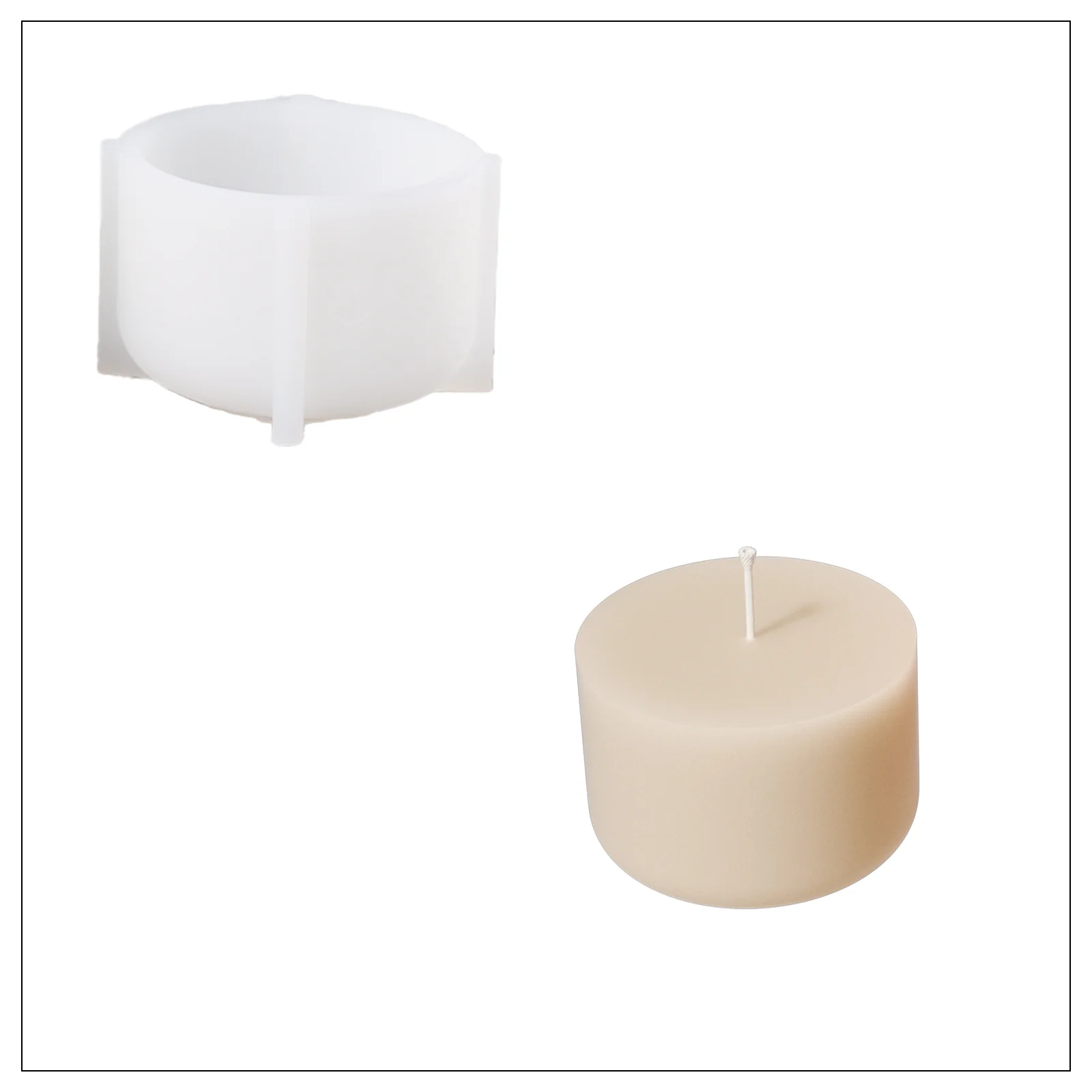 Rose Reverie Candle Jar Silicone Mold with 5oz Candle Refill Mold - Image 12