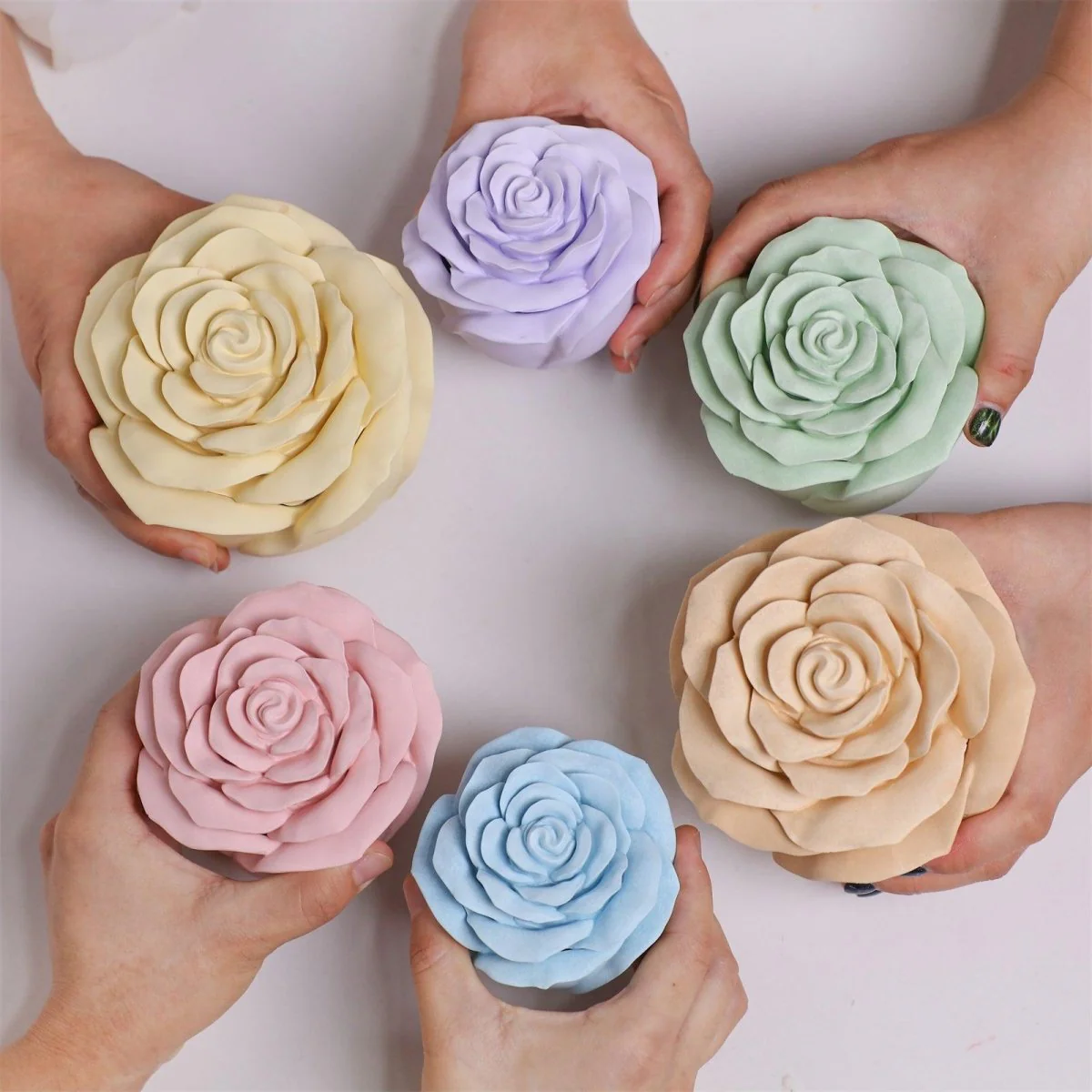 Eternal Rose Bloom Candle Jar & Candle Refill Silicone Mold Collection - Image 5