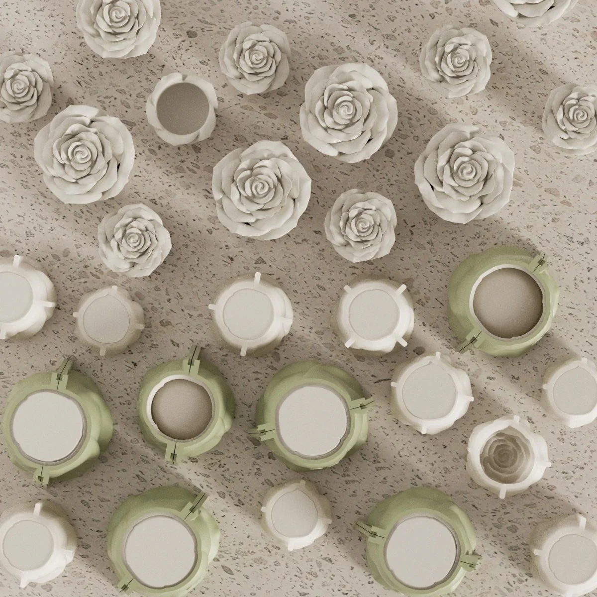 Eternal Rose Bloom Candle Jar & Candle Refill Silicone Mold Collection - Image 6