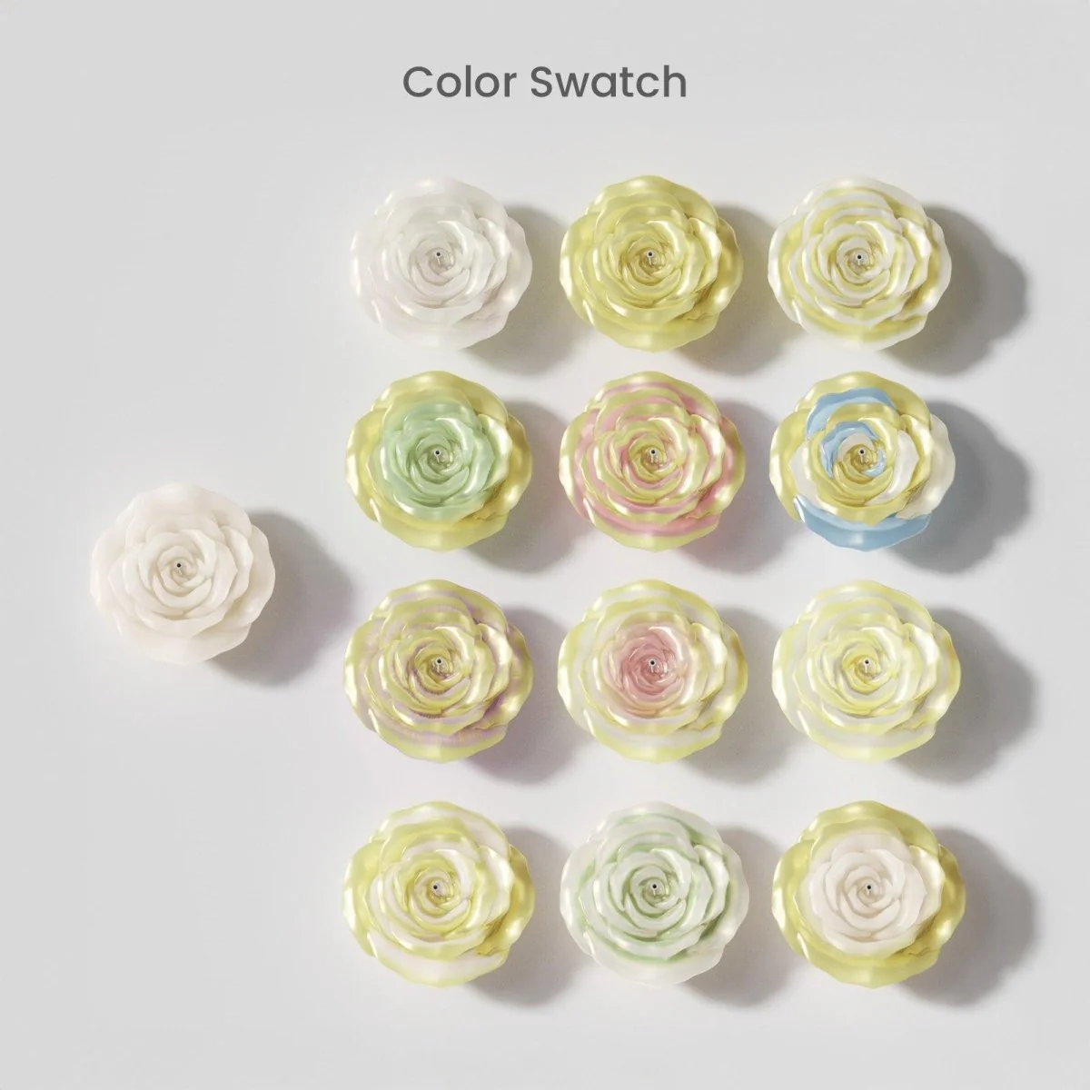 5'' Velvet Bloom Rose Candle Silicone Mold - Image 8