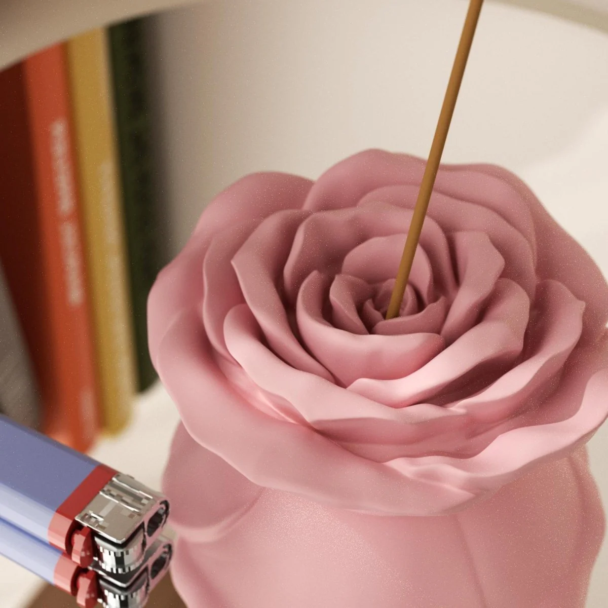 Serene Rose Incense Holder Silicone Mold - Image 5