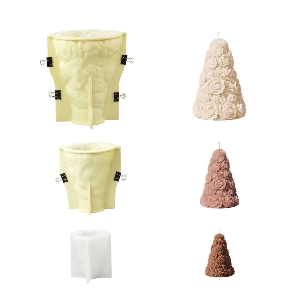 Rose Tree Candle Silicone Mold Collection - Image 13