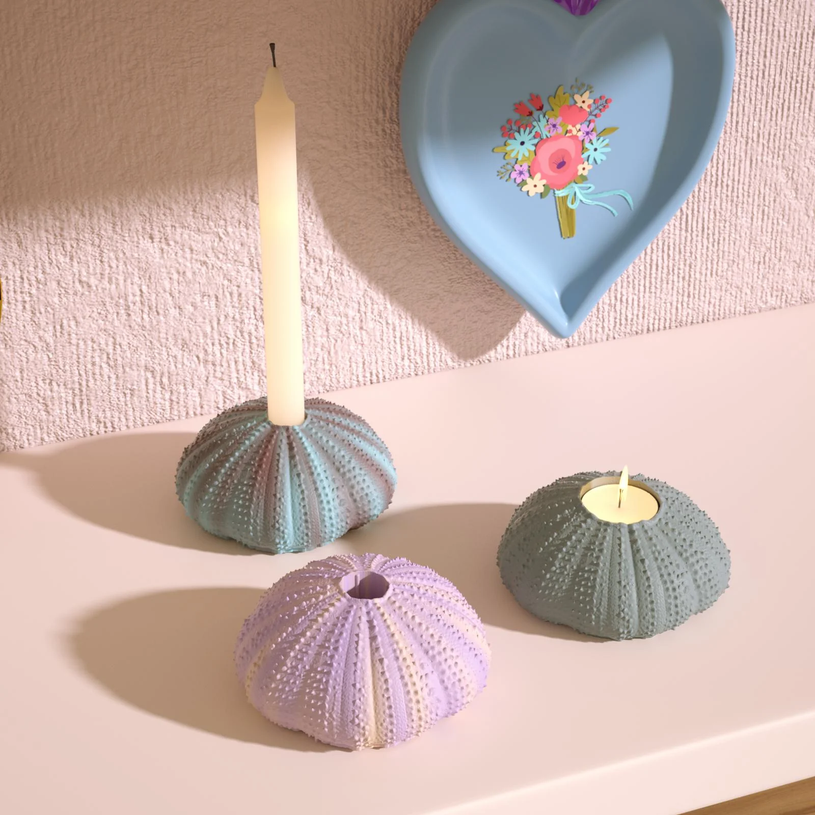 Sea Urchin Tealight Candle Holder Silicone Mold - Image 7