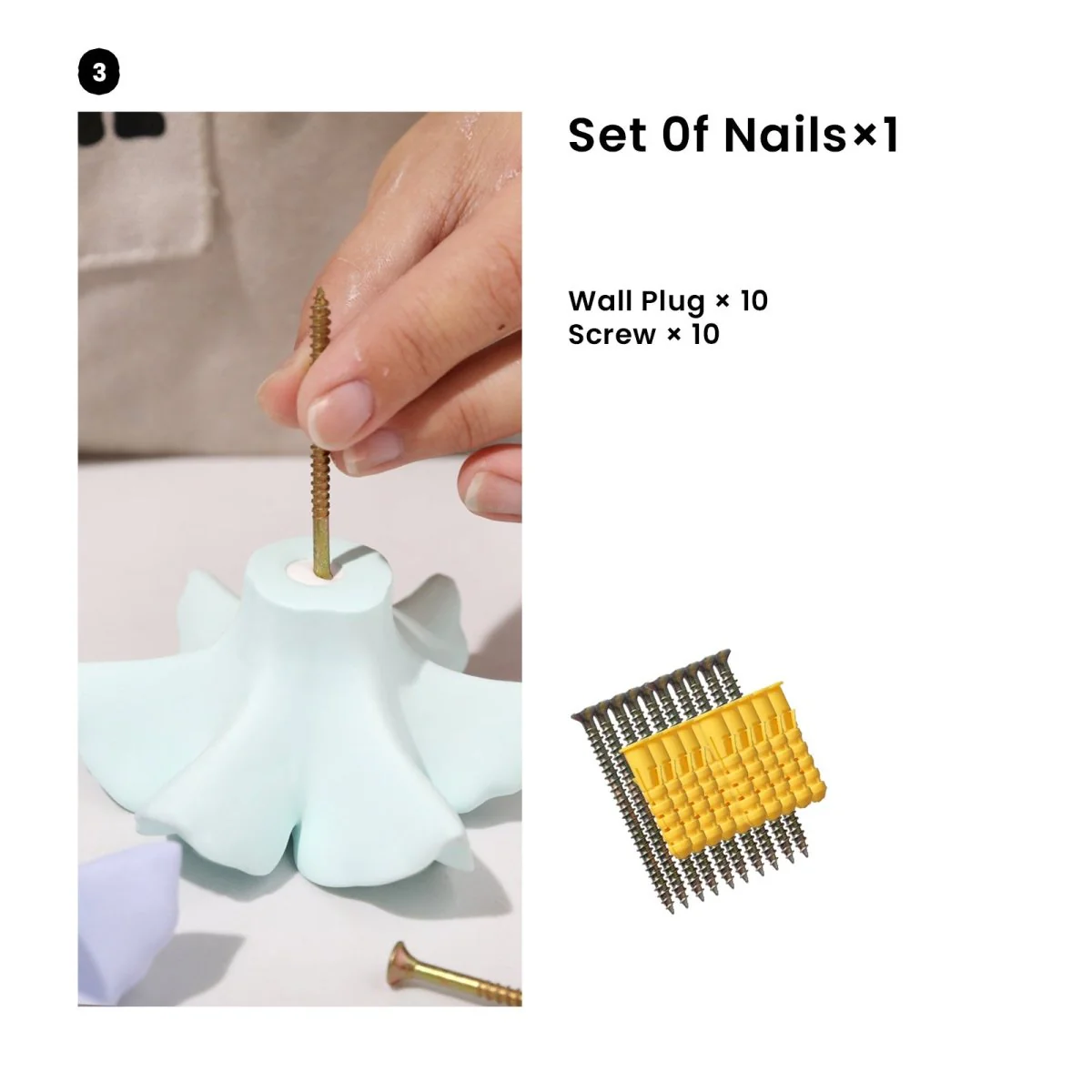 Silent Lily Wall Cloth Coat Hook Silicone Mold - Image 12