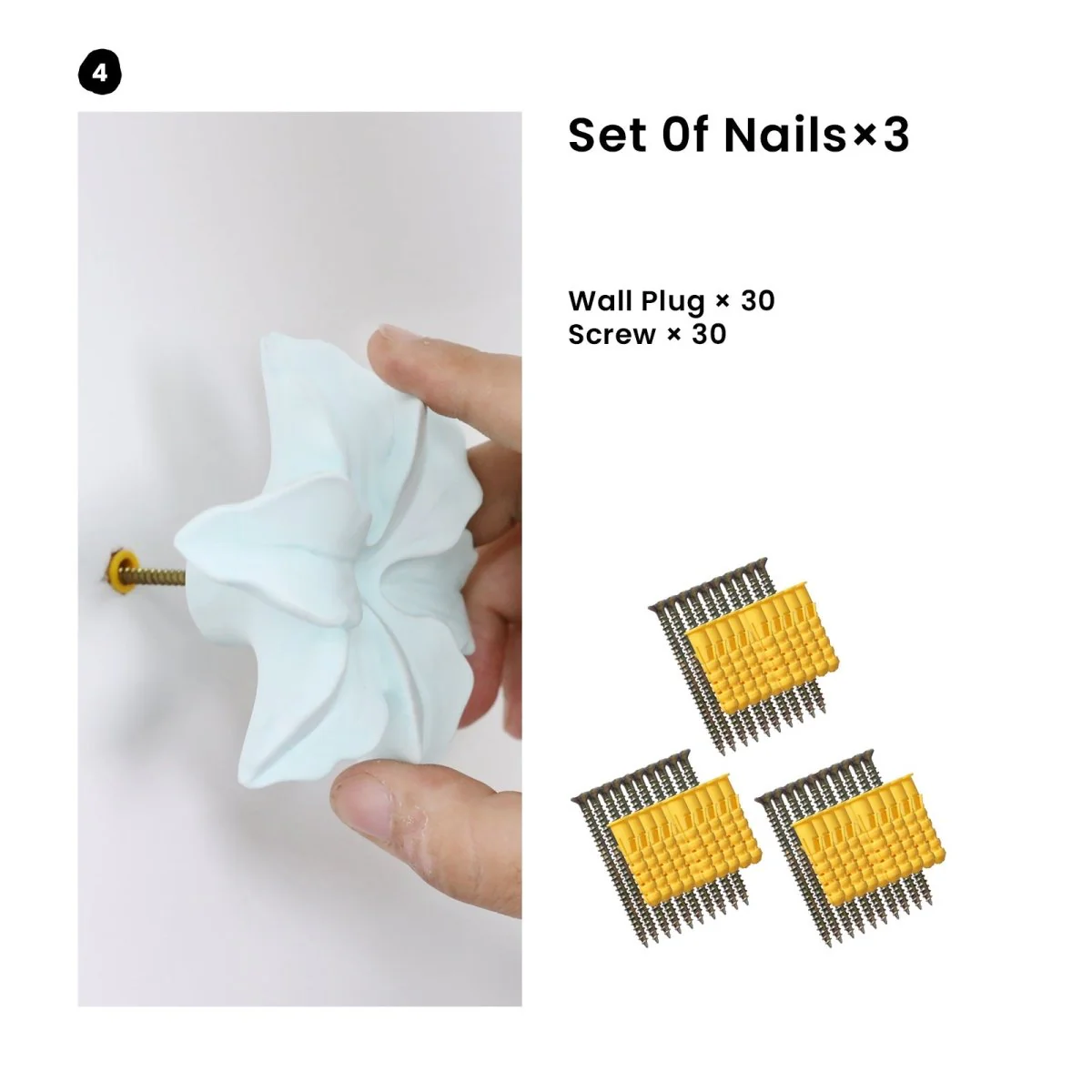 Silent Lily Wall Cloth Coat Hook Silicone Mold - Image 13