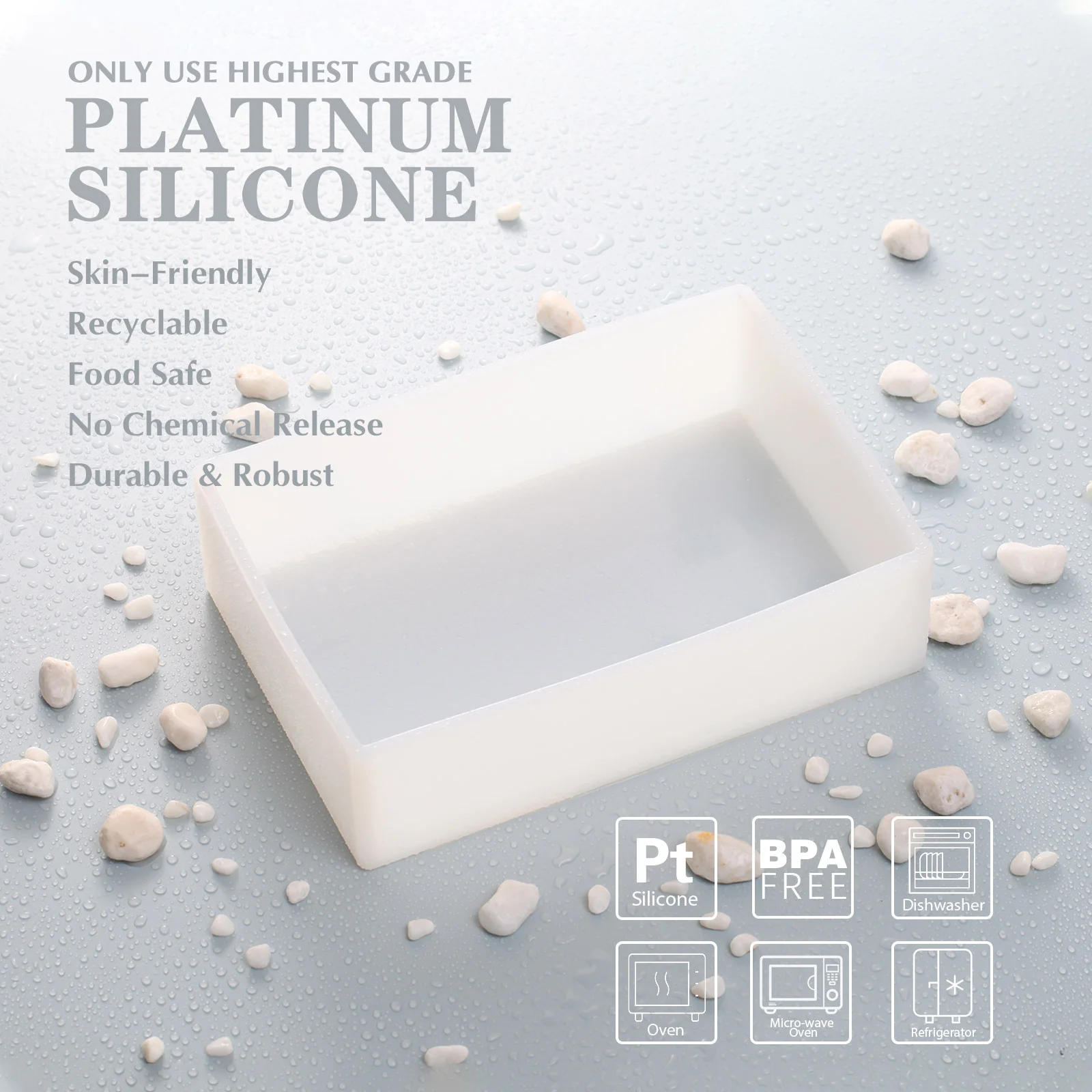 Soap Silicone Mold Liner for 9 Bar Slab Loaf Mould - Image 4