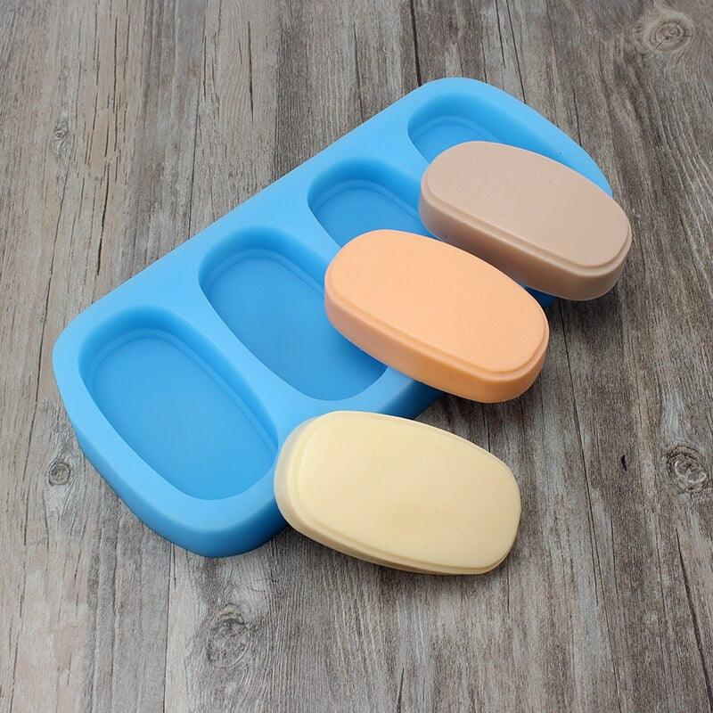 4-Cavity Button Shape Silicone Soap Mold diy Bath Bomb Mould - Image 6