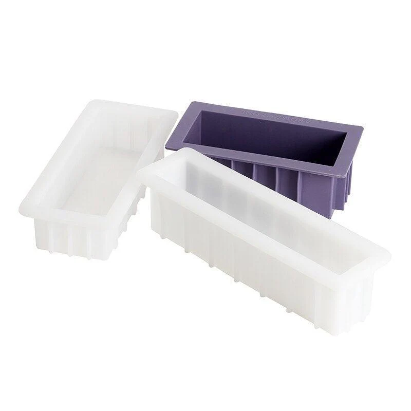Silicone Soap Mold Flexible Rectangle Loaf Mould - Image 4
