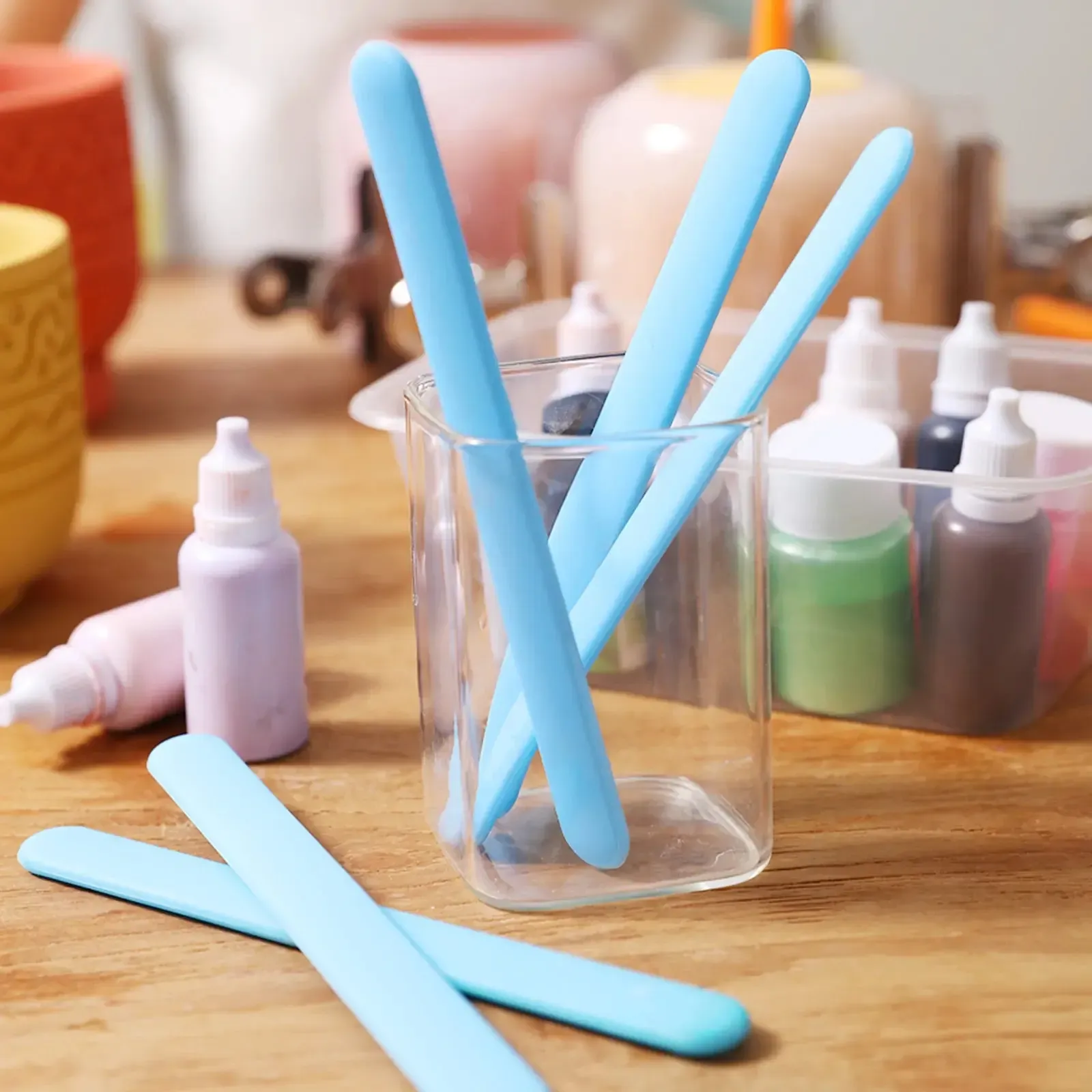 3 Pieces Silicone Stir Stick for Mixing Resin Epoxy Jesmonite - Image 11