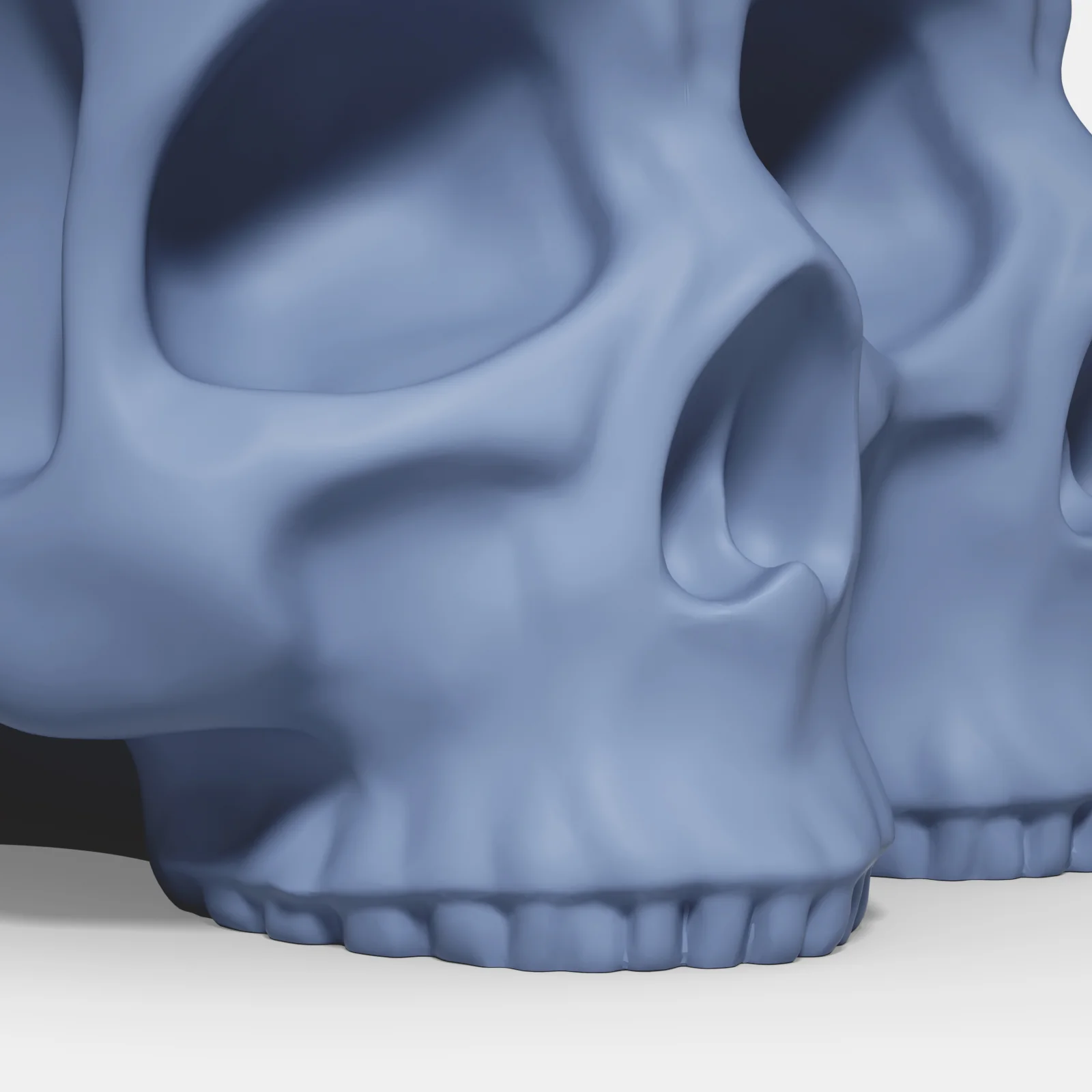 Multi-faces Skull Concrete Planter&Candle Jar Silicone Mold - Image 7