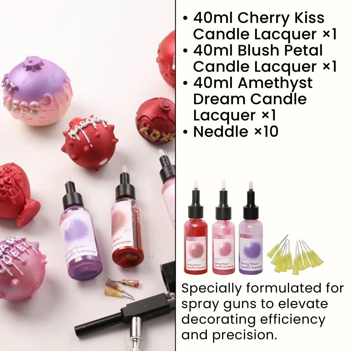 Small Boomy Love Candle Silicone Mold Collection - Image 25