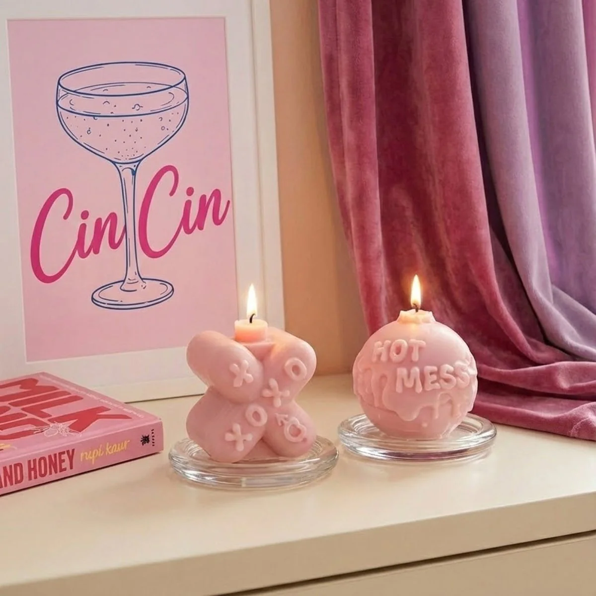 Small Boomy Love Candle Silicone Mold Collection - Image 5
