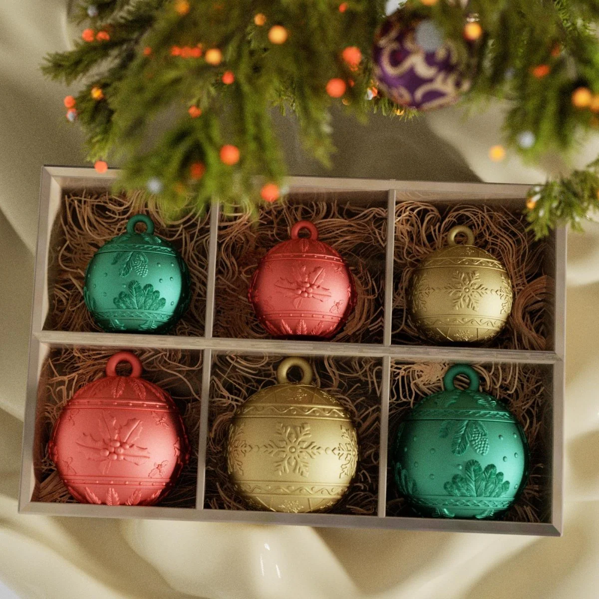 3oz Christmas Charm Bauble Light Candle Jar Silicone Mold - Image 9