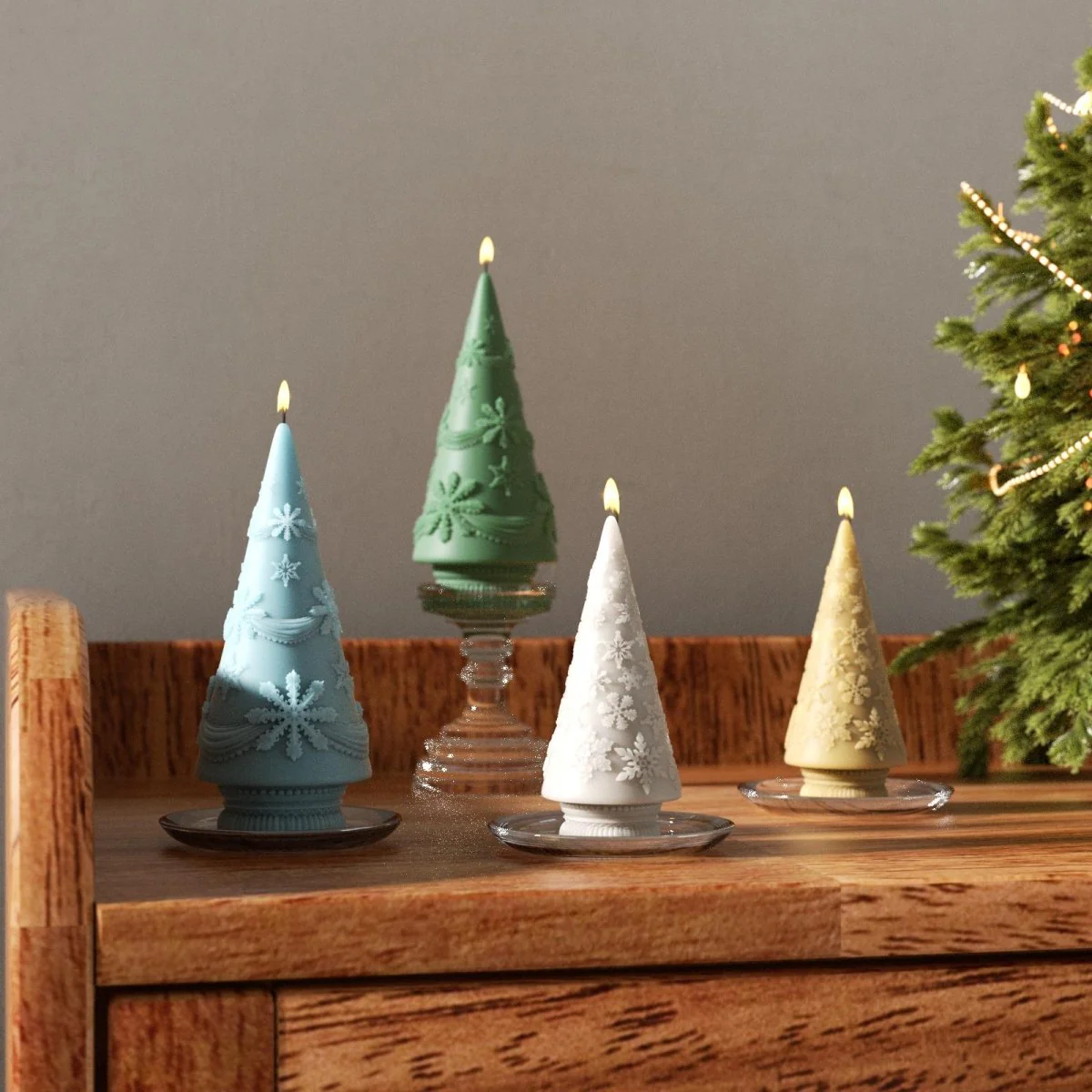 Winter Whimsy Snowflake Christmas Tree Silicone Mold Collection - Image 9