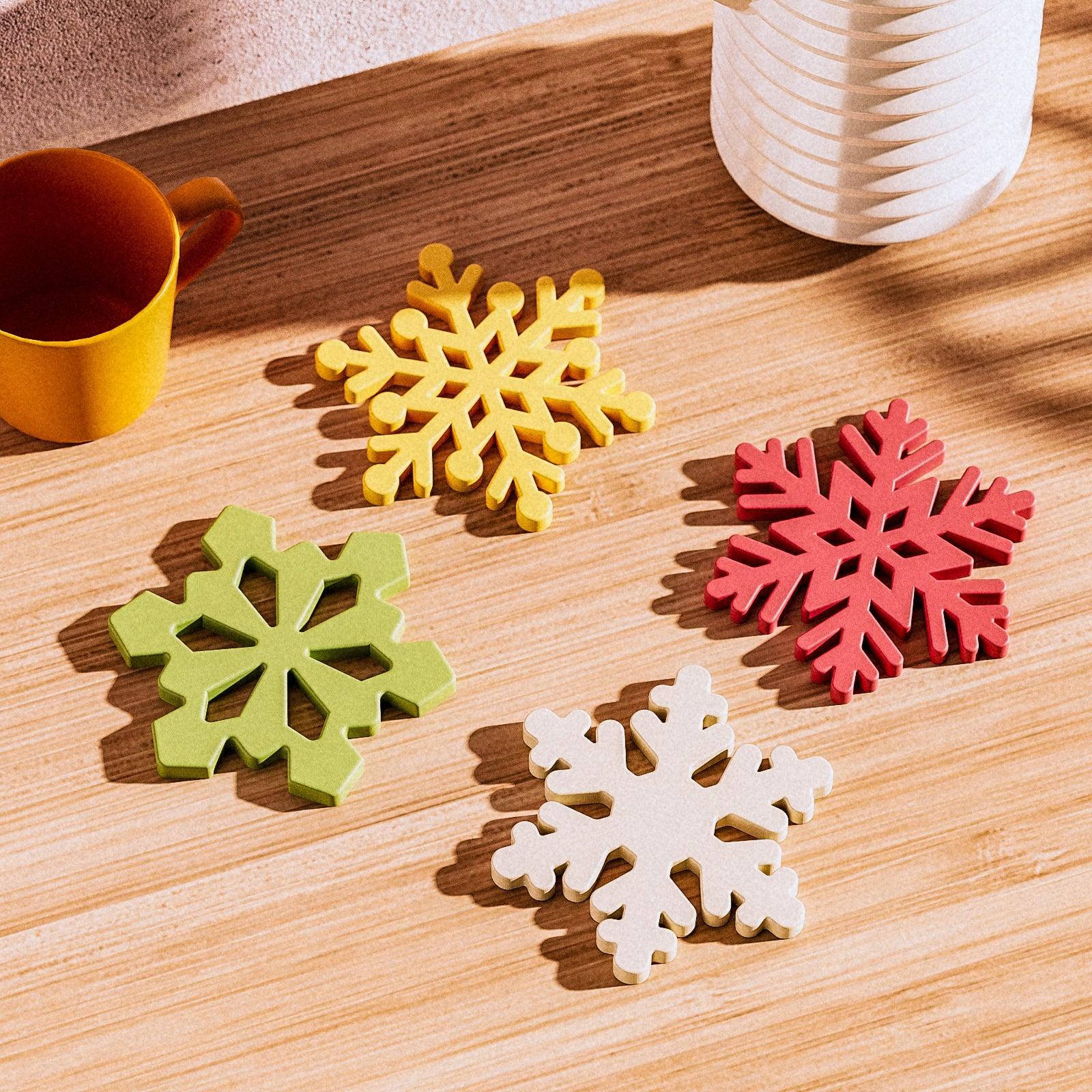 Christmas Snowflakes Shape Coaster Silicone Mold - Image 5