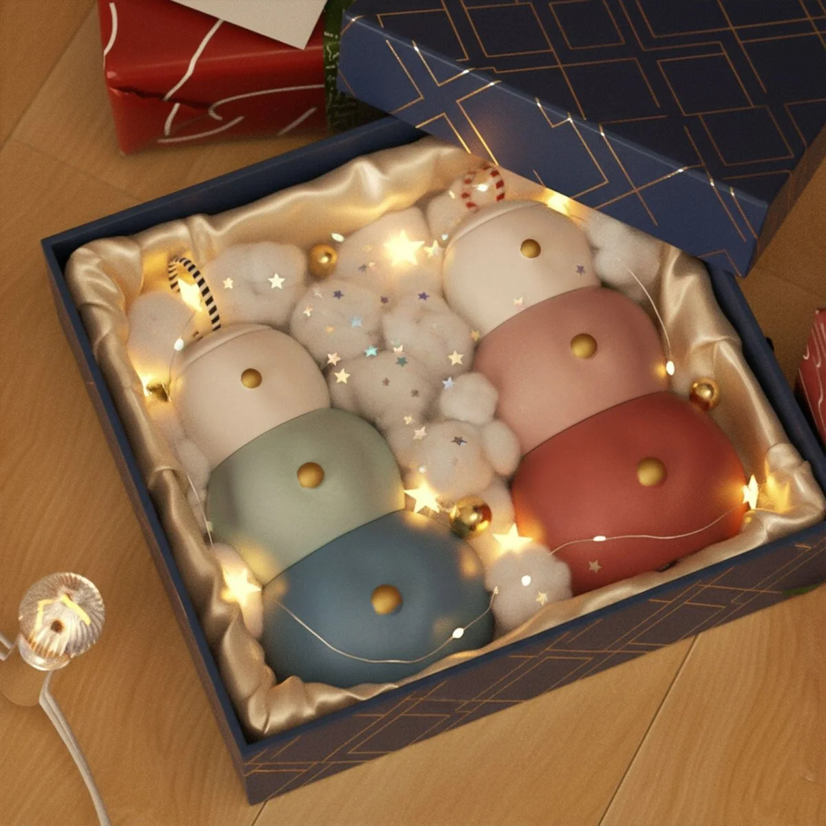 Chubby Snowman Stacking Candle Jar Silicone Mold - Image 3