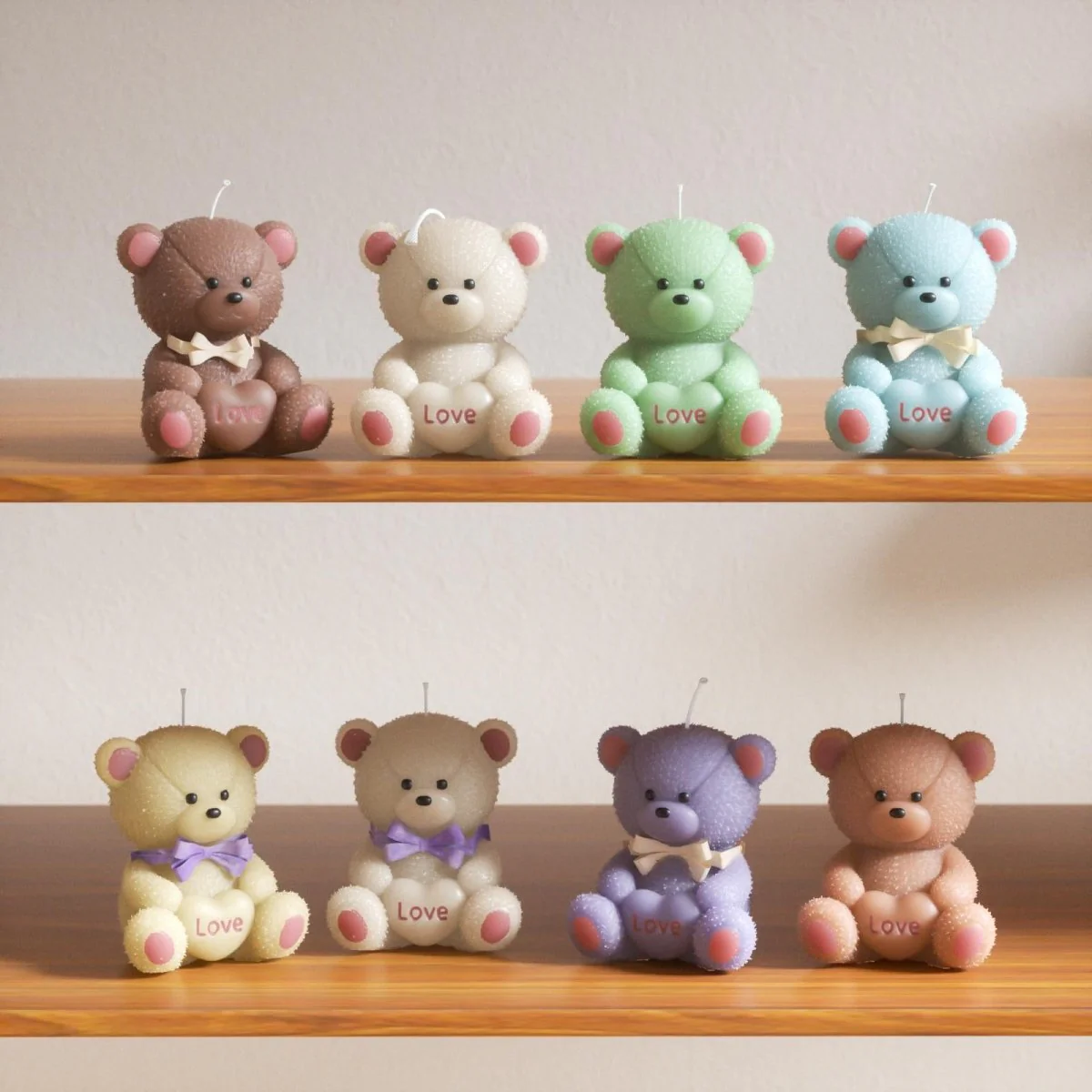 Snuggleheart Bear Candle Silicone Mold - Image 2