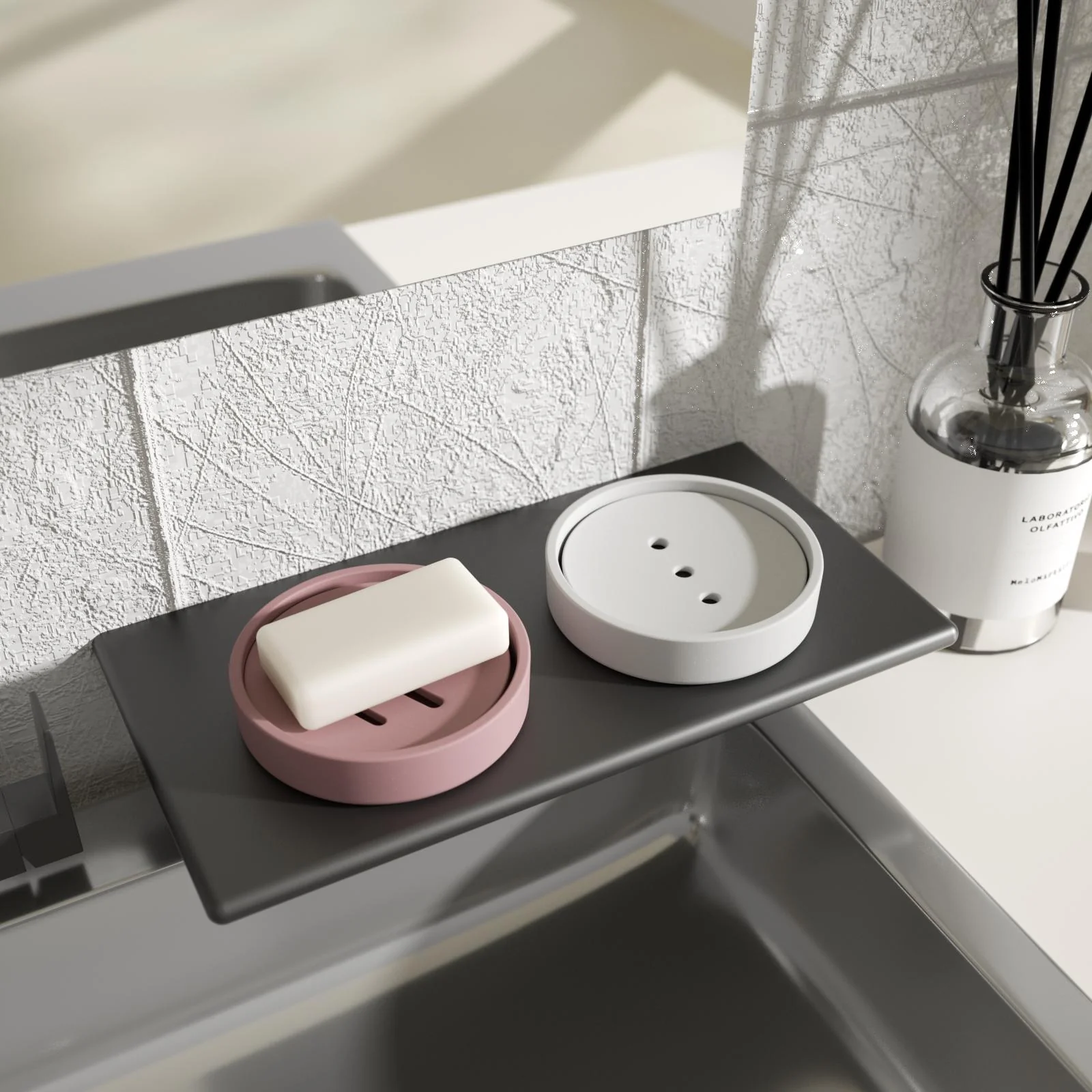 Round Detach & Drain Soap Dish Silicone Mold - Image 4