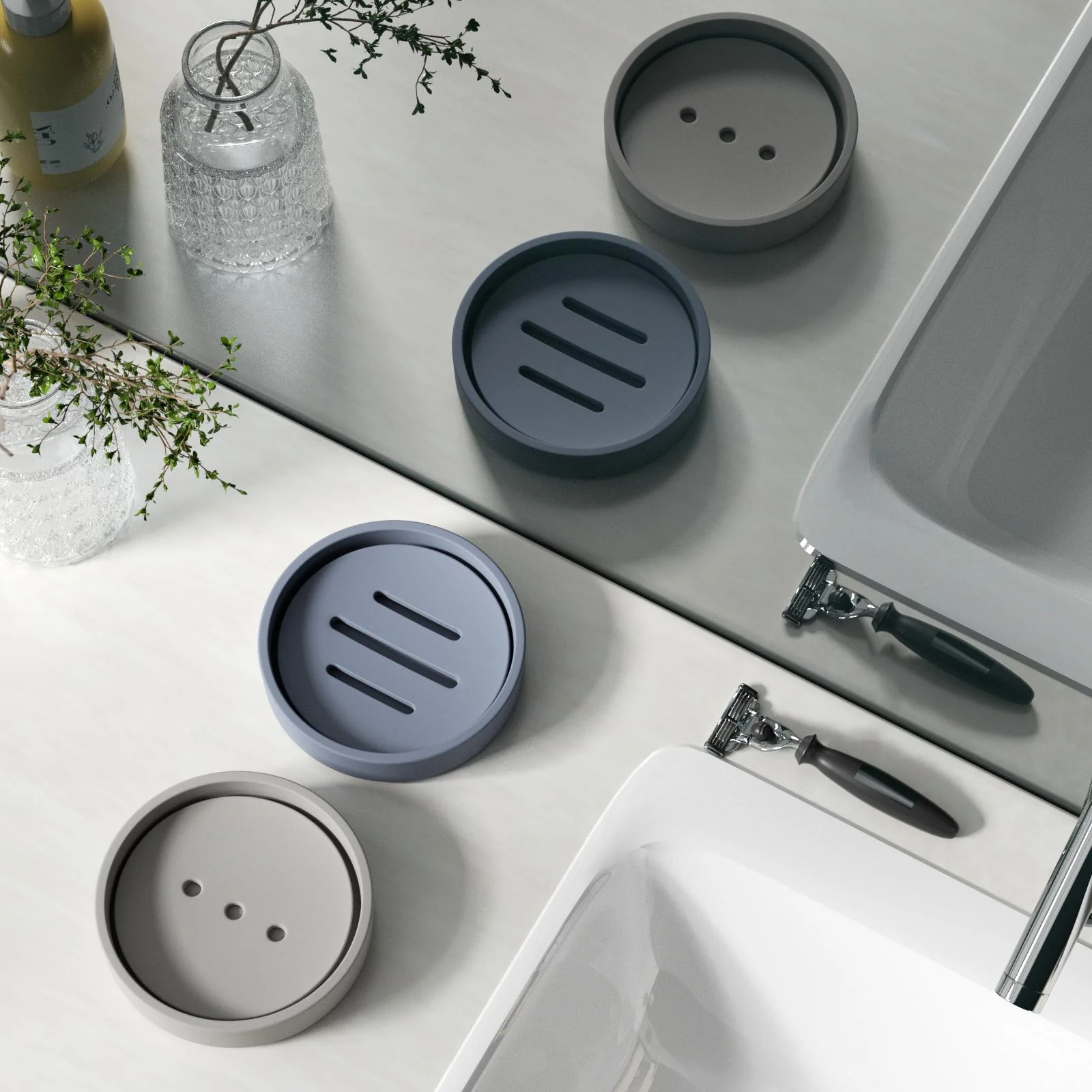 Round Detach & Drain Soap Dish Silicone Mold - Image 7