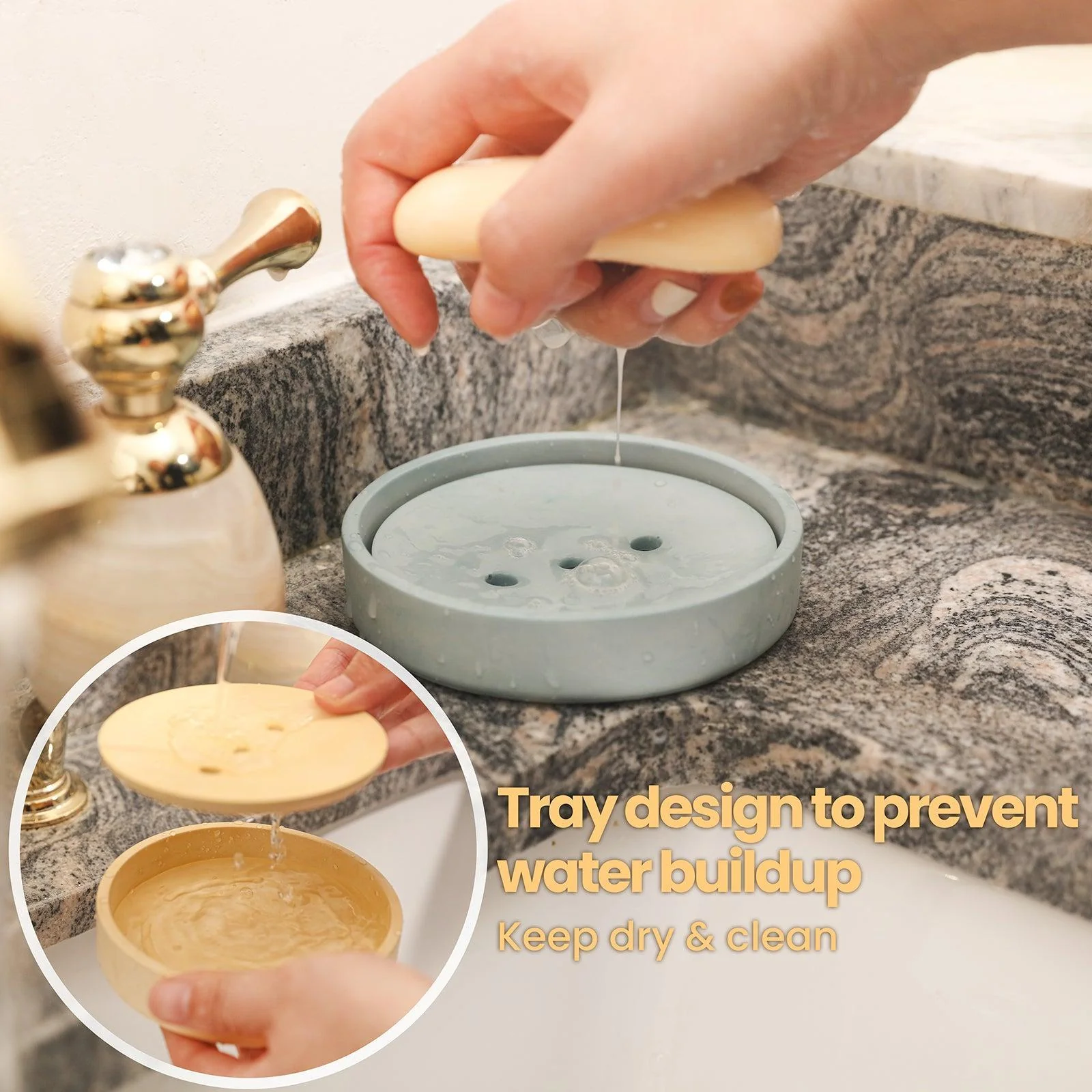 Round Detach & Drain Soap Dish Silicone Mold - Image 9