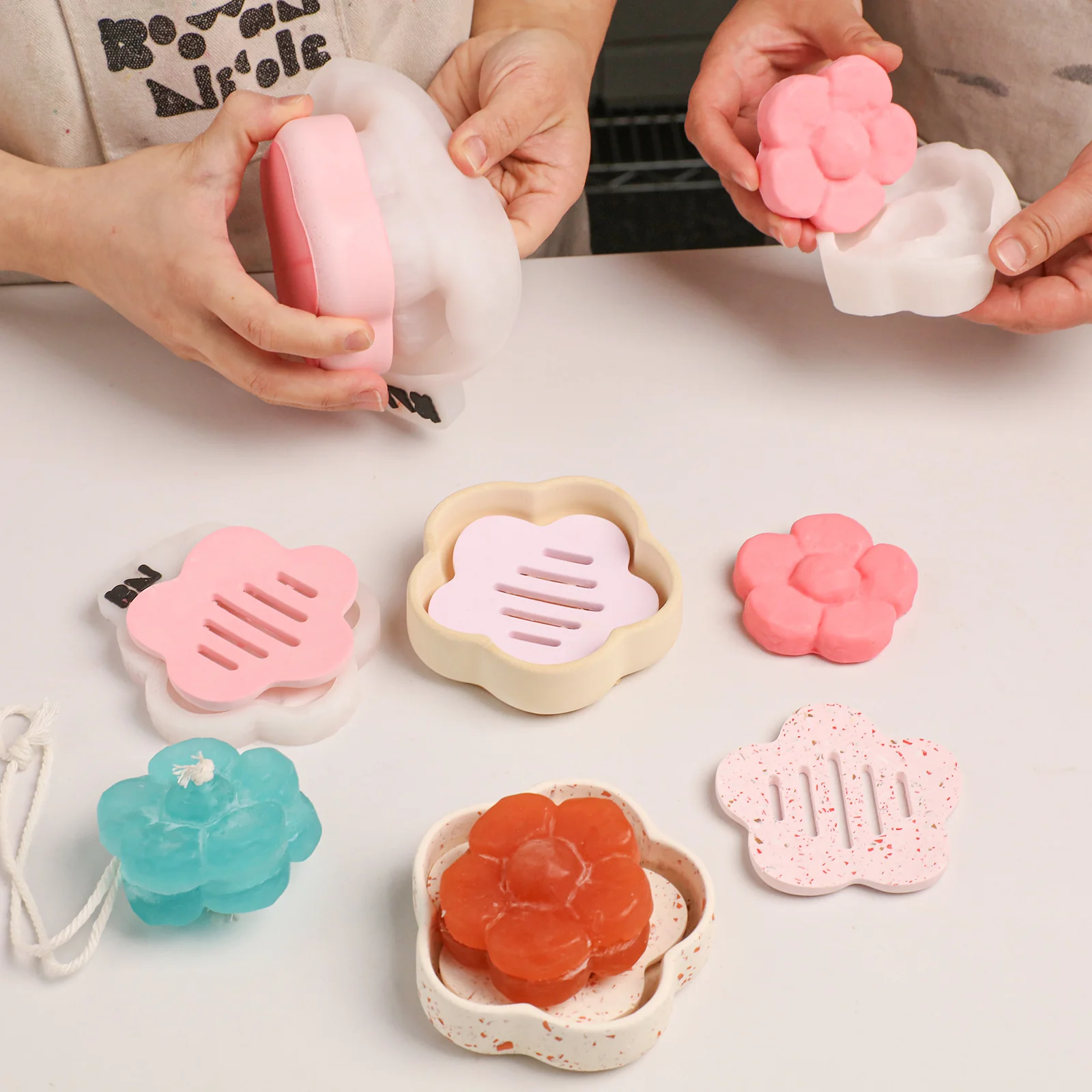 Little Blossom Soap & Dish Silicone Mold Set - Image 5
