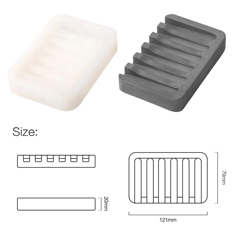 Concrete Soap Dish Silicone Mold - Image 7