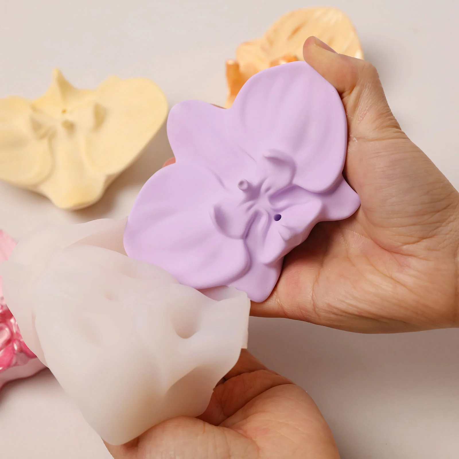 Soft Orchid Incense Holder Silicone Mold - Image 6