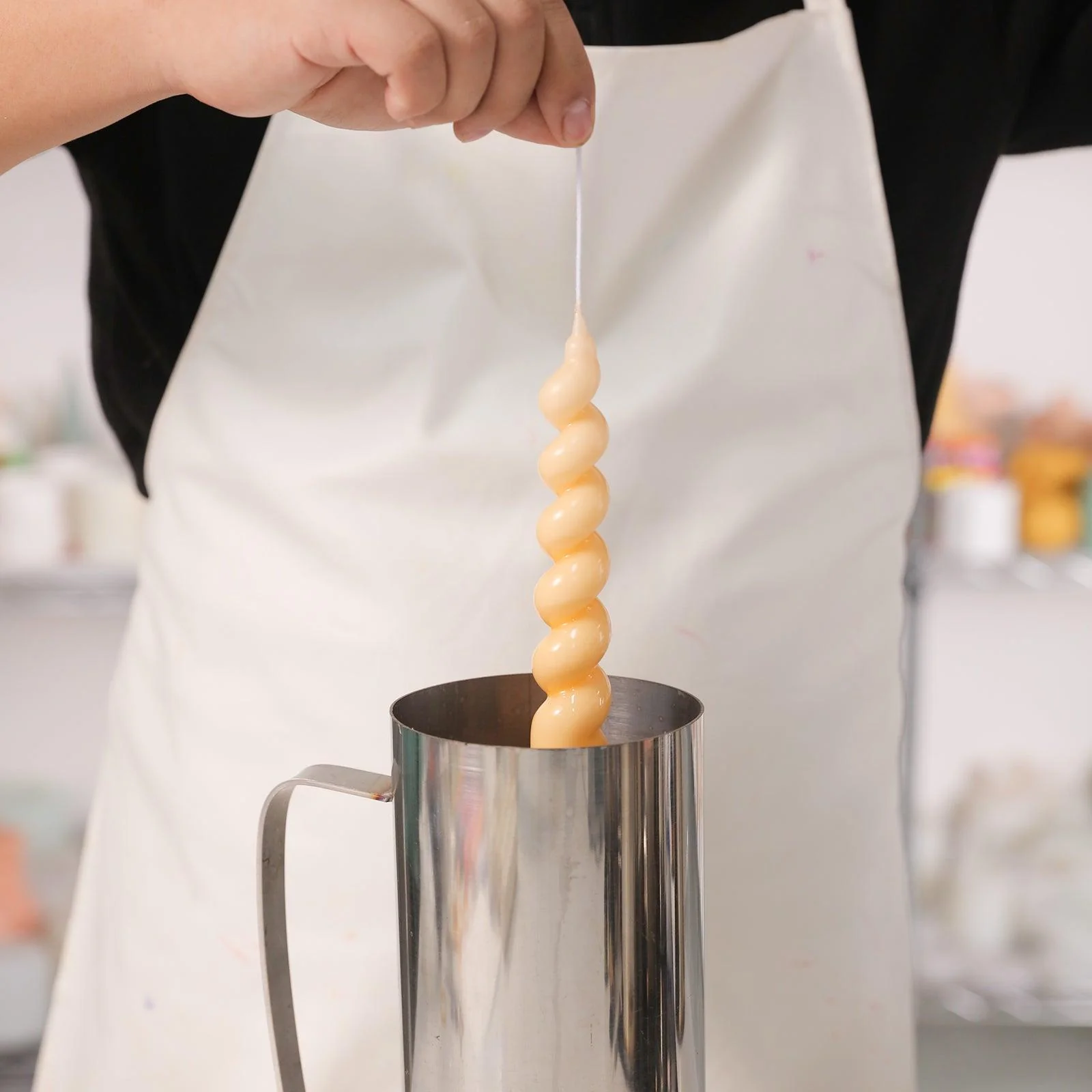 Ice Cream Shaped Spiral Taper Candle Silicone Mould - Image 3