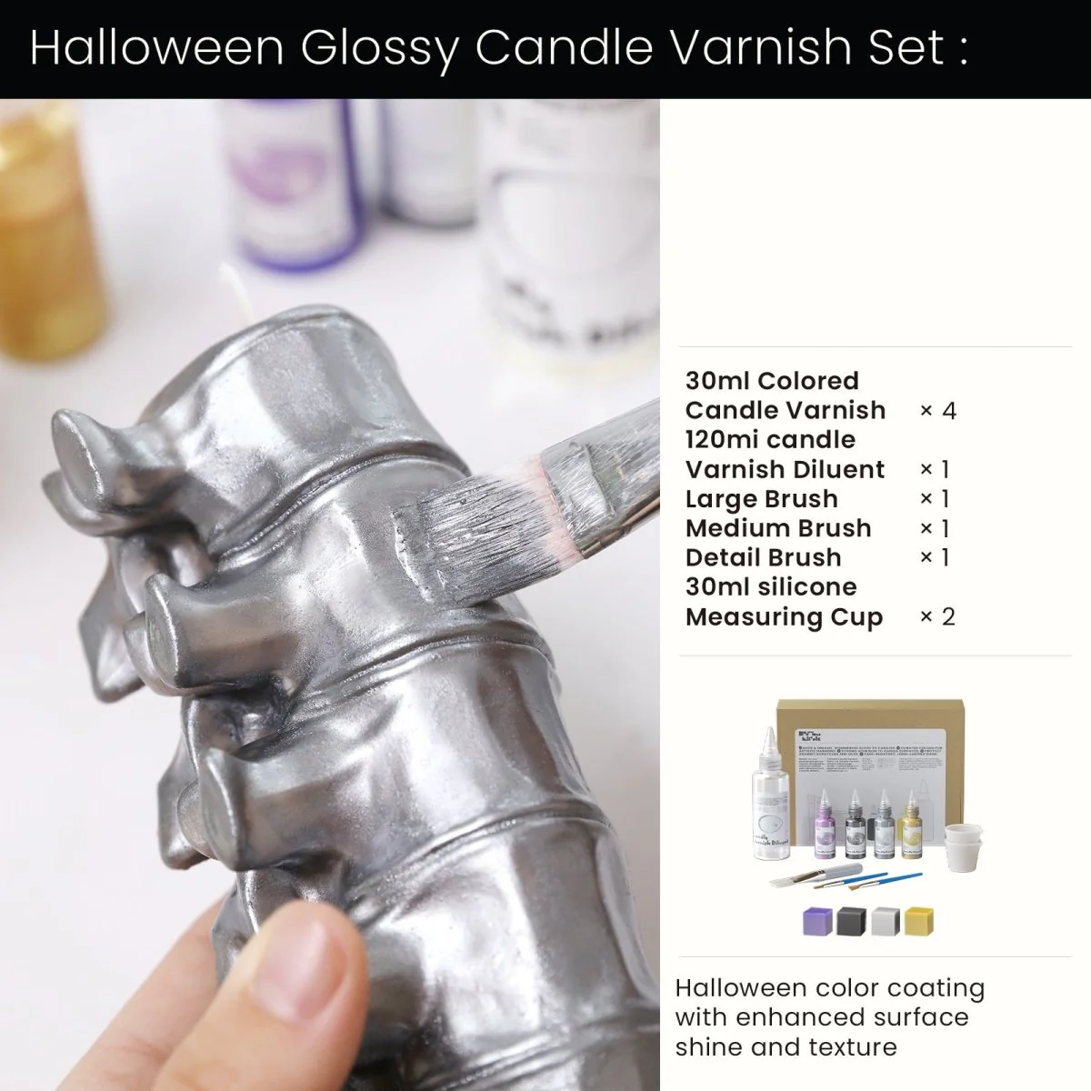 Spooky Spine Candle Silicone Mold Collection - Image 14