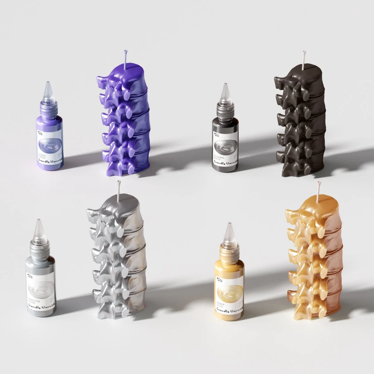 Spooky Spine Candle Silicone Mold Collection - Image 8