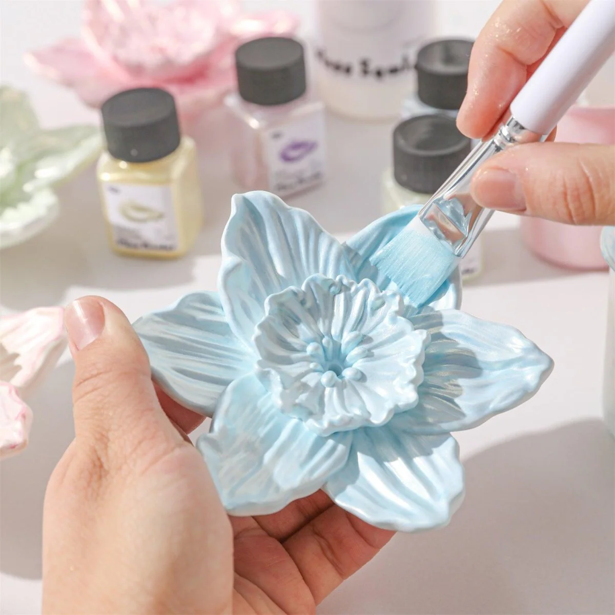 Glitter Colorable Acrylic Gloss Sealer Varnish with Mica Powder Kit-6 of Spring Summer Vibe - Image 4