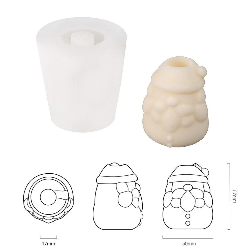 Christmas Themed Building Blocks Stackable Modular Candle Silicone Mold - Image 14