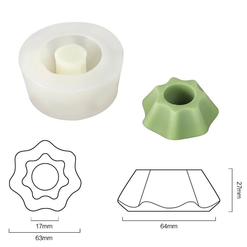 Christmas Themed Building Blocks Stackable Modular Candle Silicone Mold - Image 9