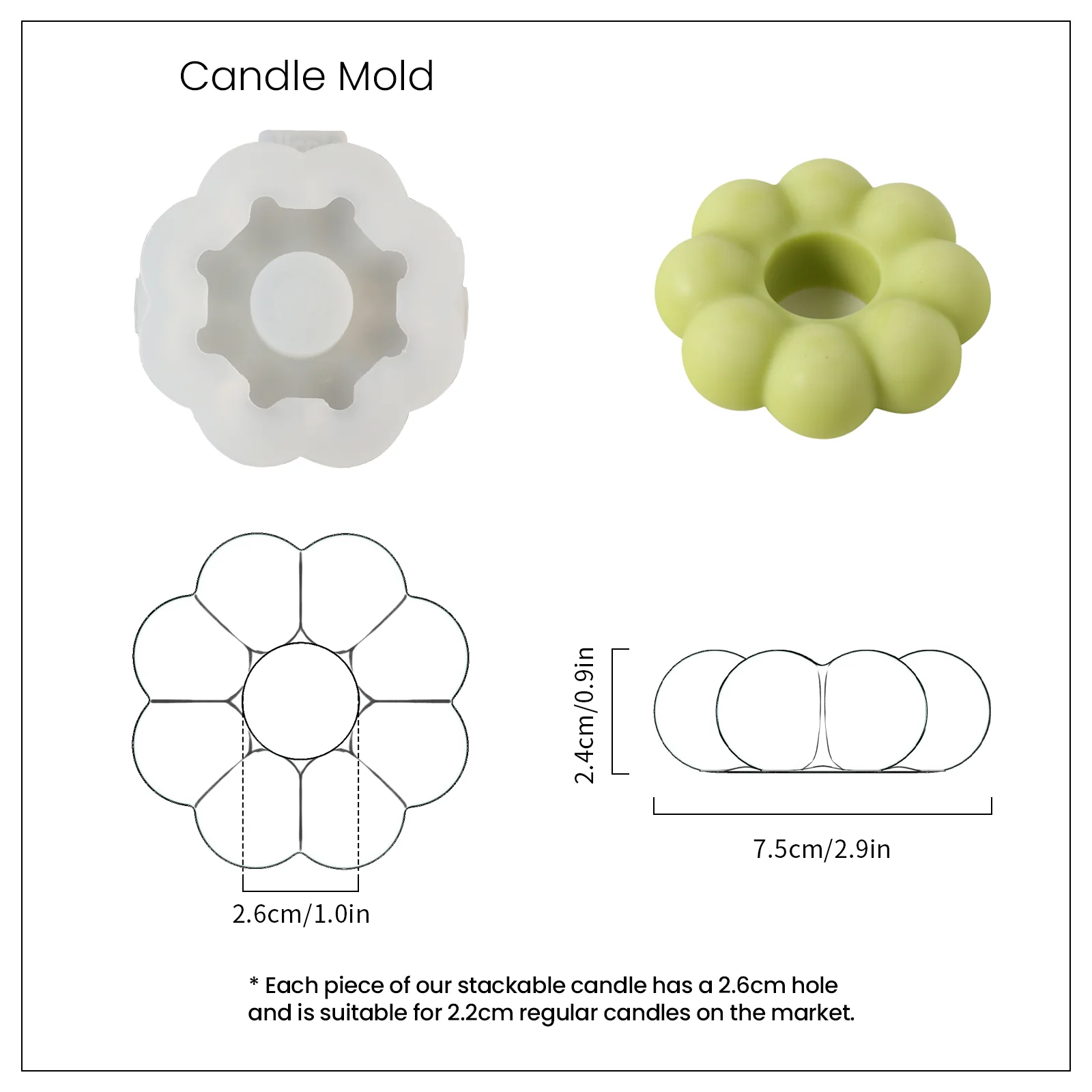 DIY Building Blocks Stackable Modular Candles Molds - Image 11