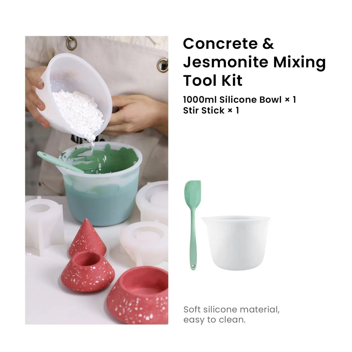 Serene Stacking Christmas Tree Candle Jar Silicone Mold - Image 13