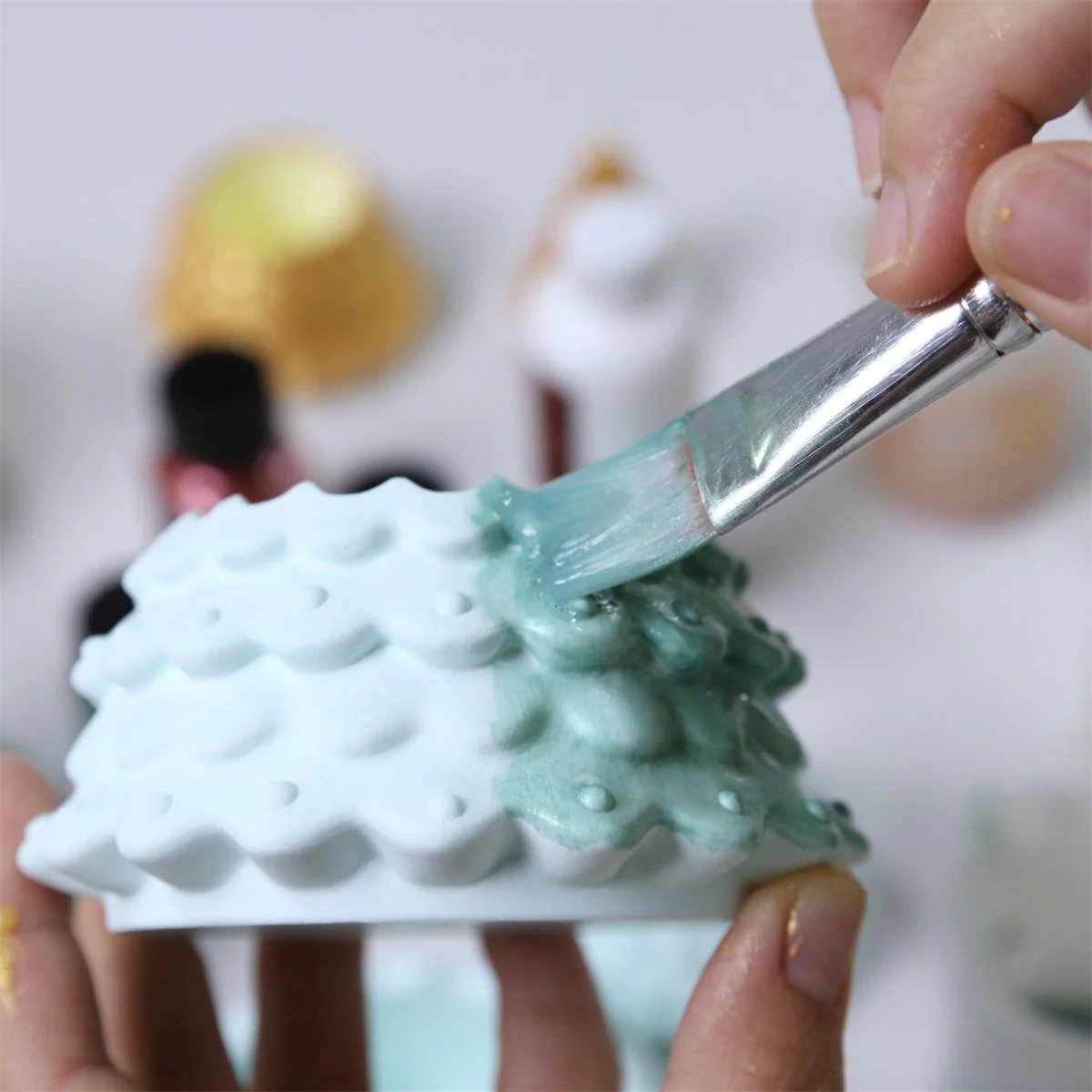 Gleaming Stacking Christmas Tree Candle Jar Silicone Mold - Image 6