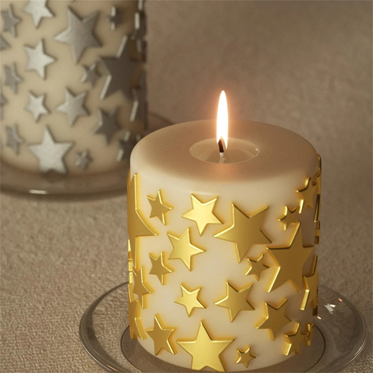Wishing Star Pillar Candle Silicone Mold Collection - Image 6