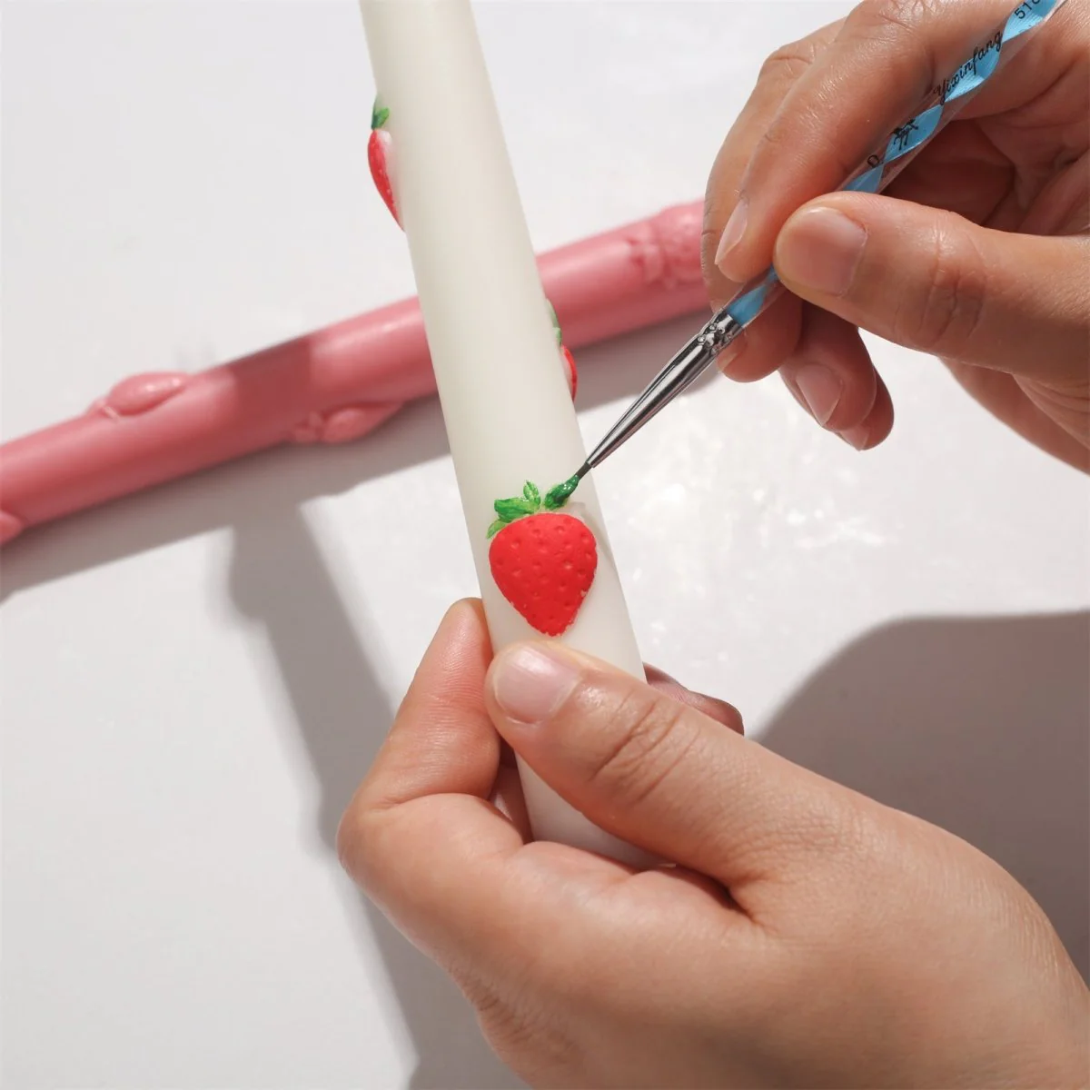 Strawberry Dreamlight Taper Candle Silicone Mold - Image 9