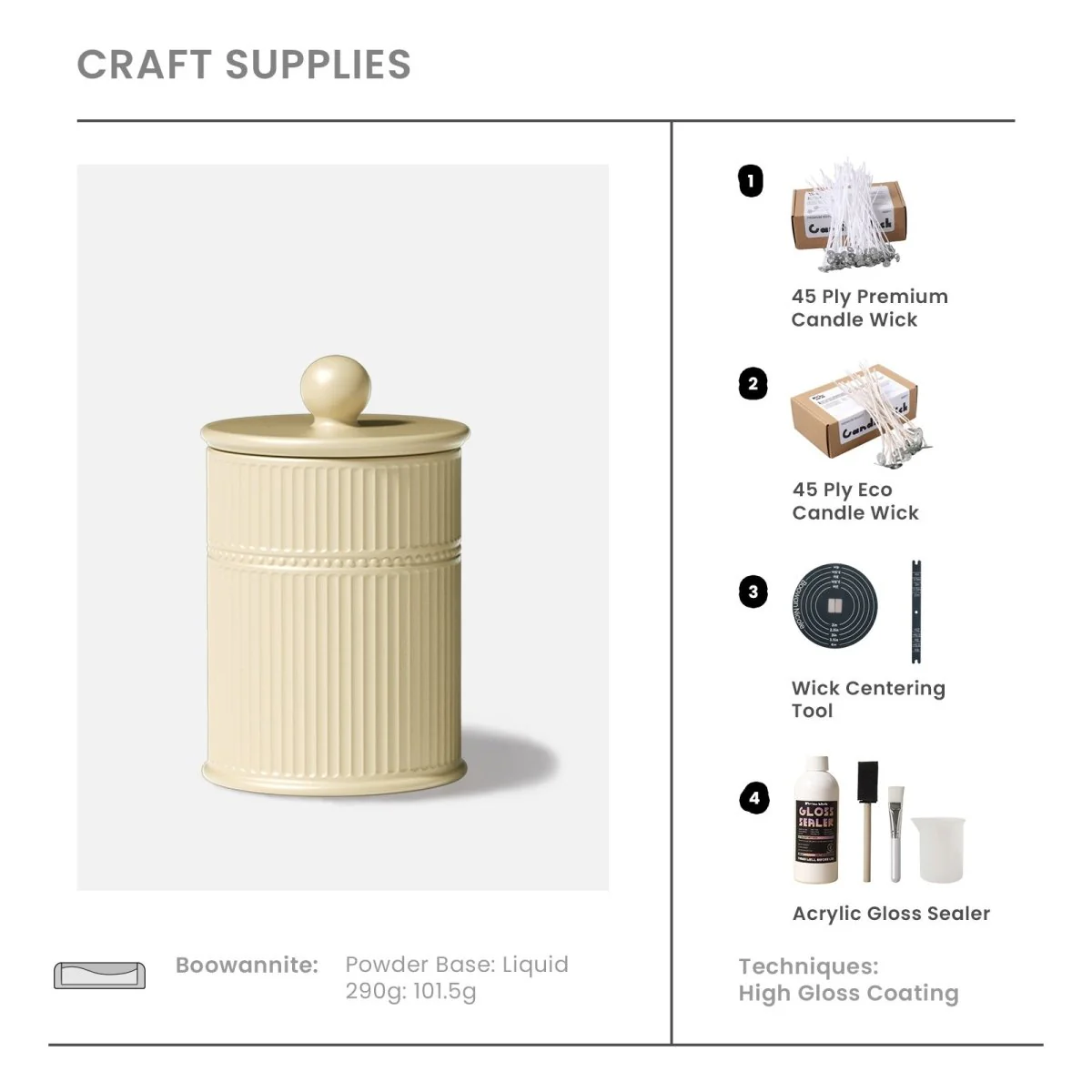 Striped Silhouette Candle Jar Silicone Mold & 9 oz Candle Refill Silicone Mold - Image 10