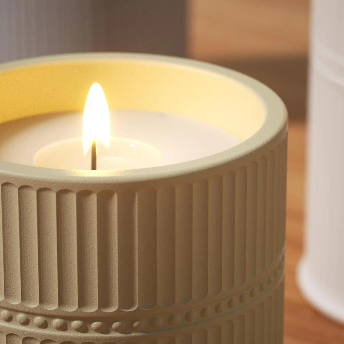 Striped Silhouette Candle Jar Silicone Mold & 9 oz Candle Refill Silicone Mold - Image 5